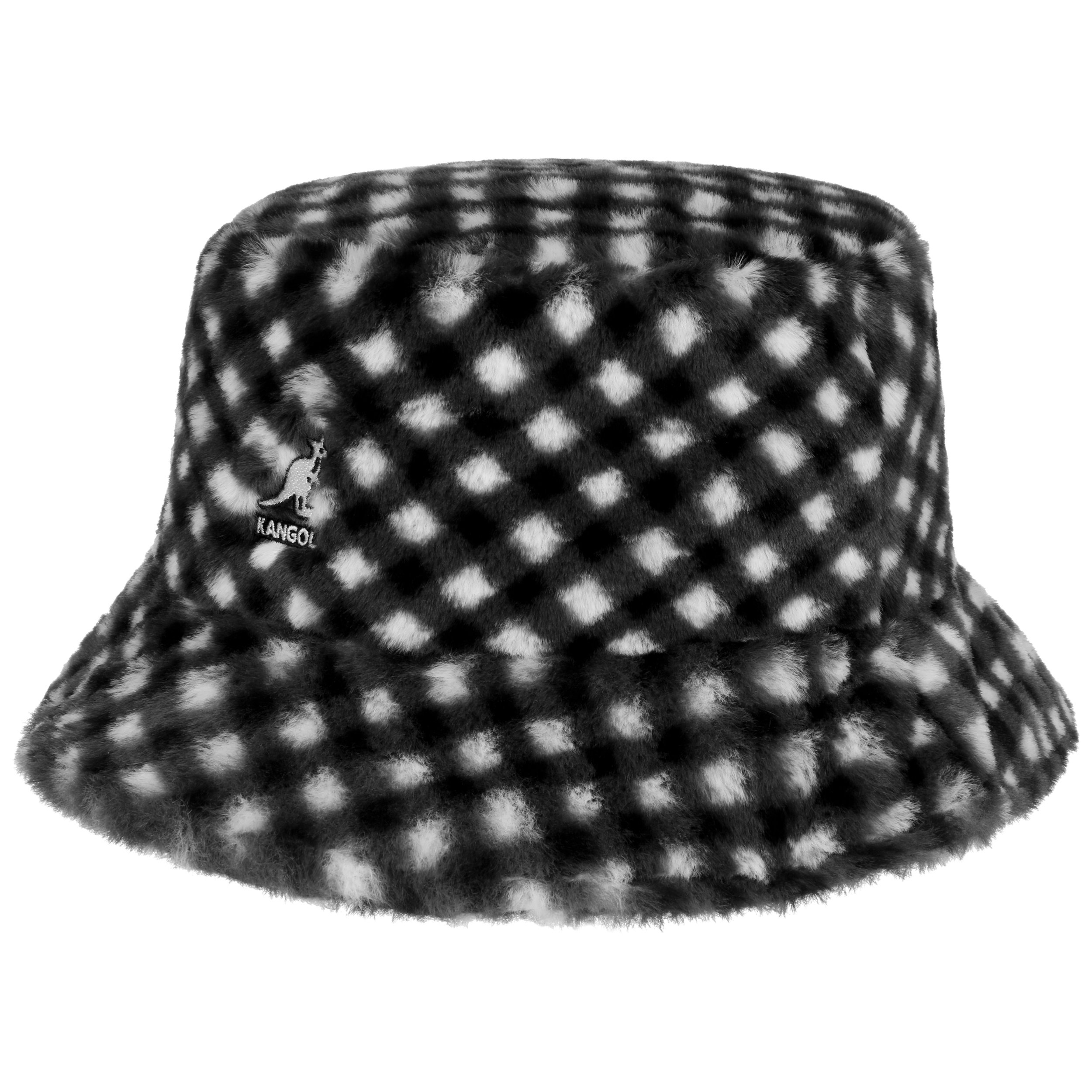 Faux Fur Check Bucket Stoffhut by Kangol - CHF 64.95