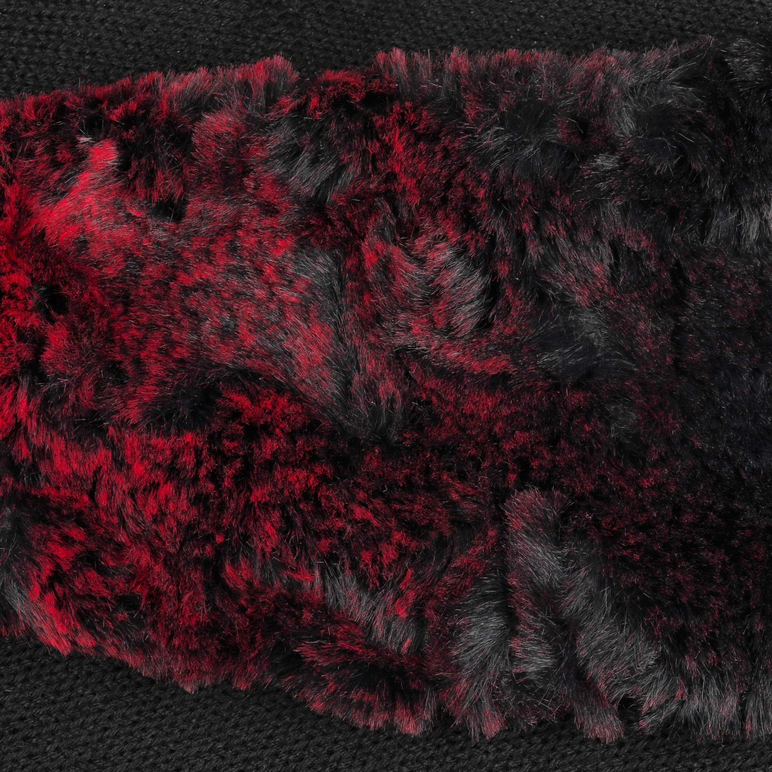 fur hat scarf