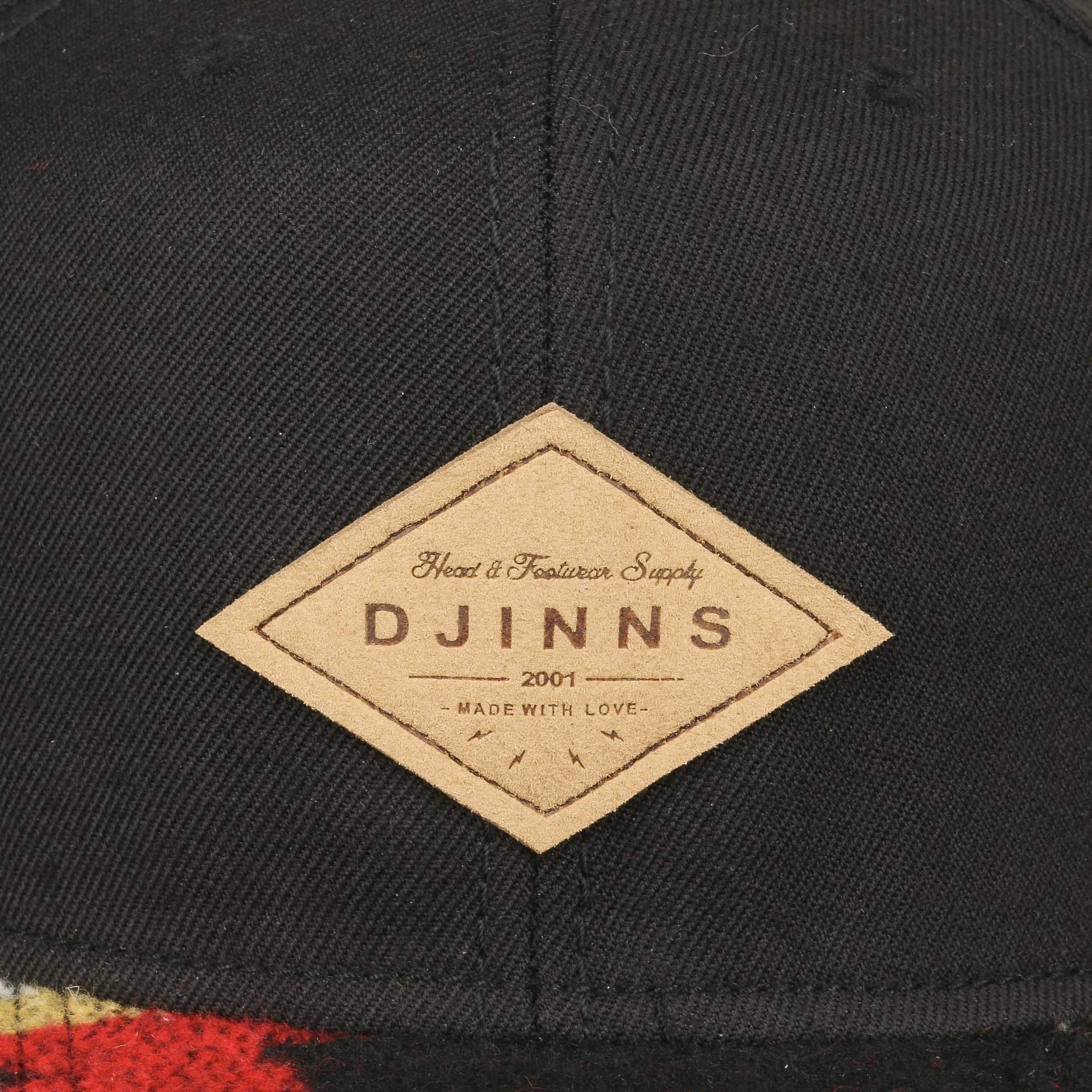 Djinn's 6 Panel snapback cap 10OZ canvas black Djinn's 6 Panel snapback cap 10OZ canvas black