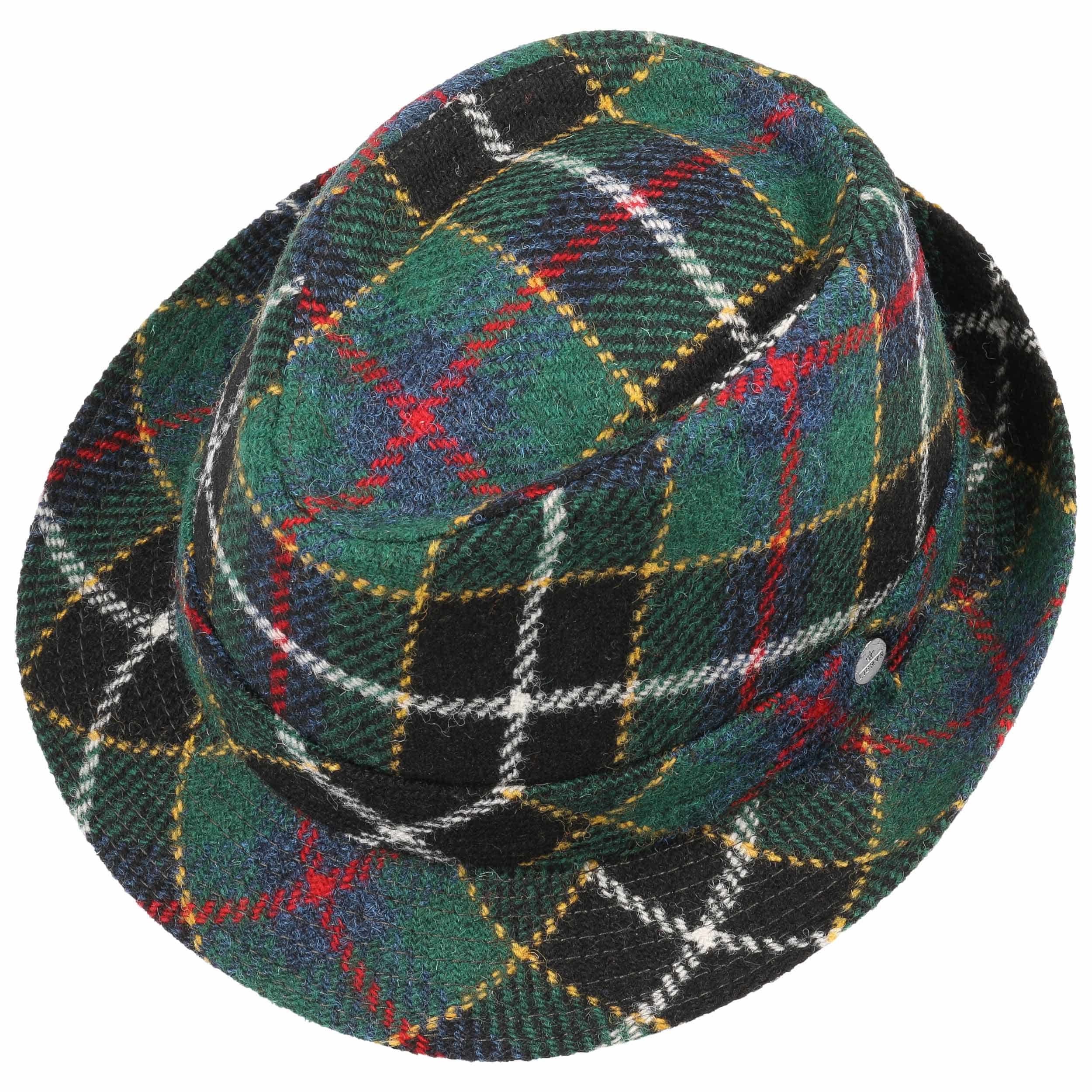 Green Harris Tweed Trilby Hat by Lierys, GBP 65,95 --> Hats, caps
