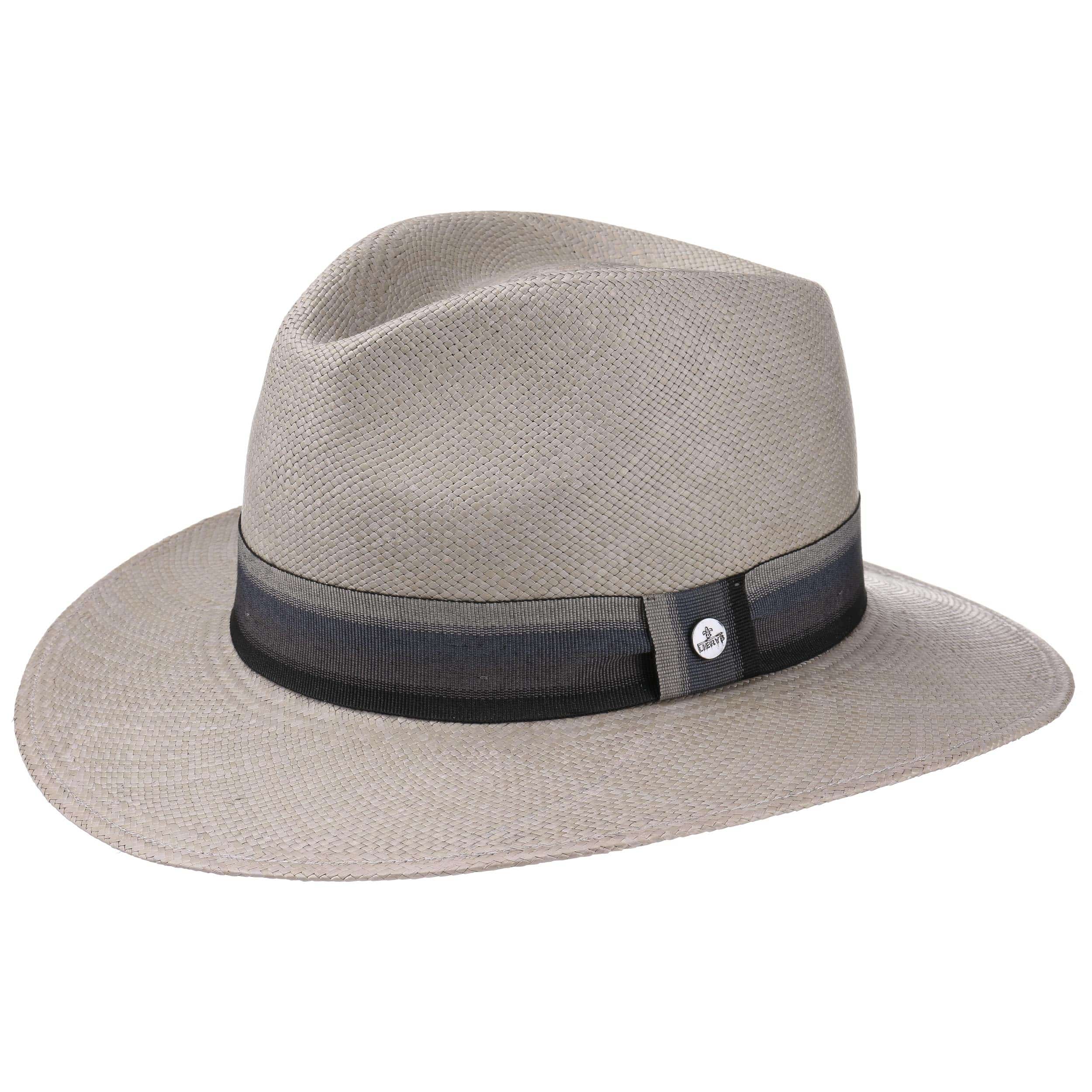 grey panama hat