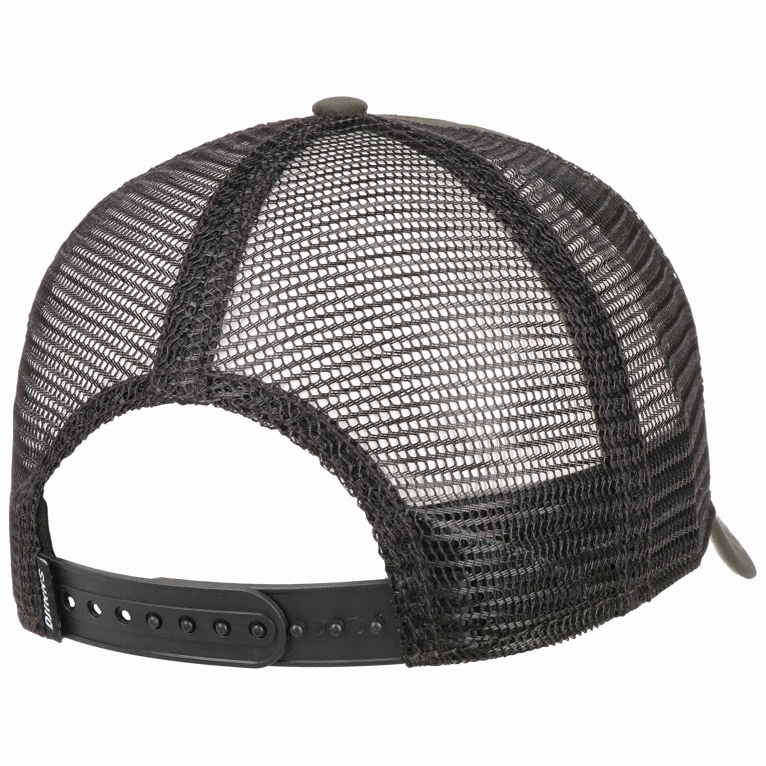 Djinns HFT Spotted Tweed High Fitted Trucker Cap – Black Mesh Snapback