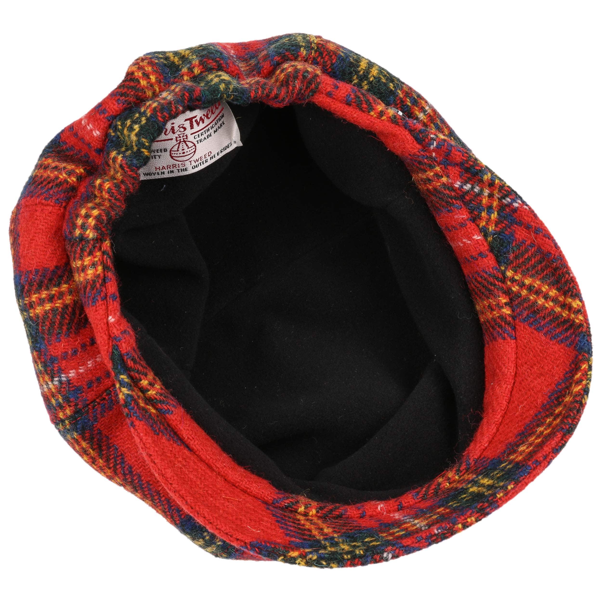 Harris Tweed Plaid Newsboy Cap by Lierys 83,95