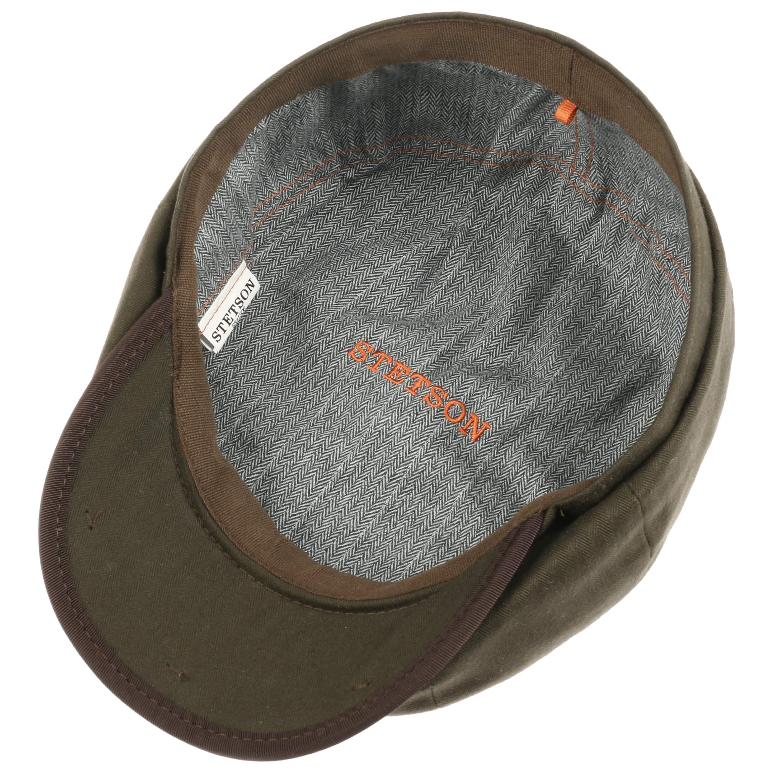 stetson herringbone hatteras flat cap