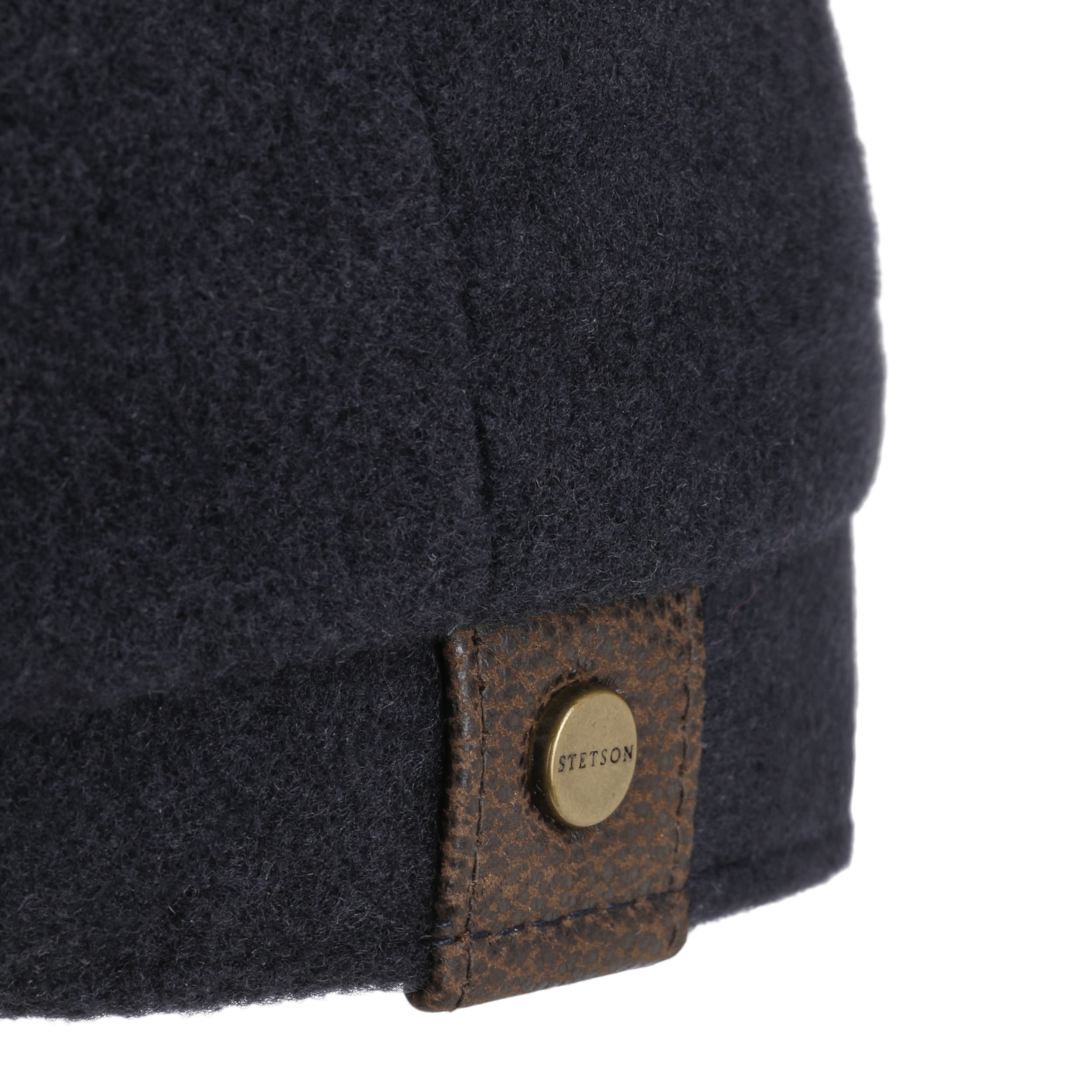 Stetson Hatteras Wol Linnen Newsboy Cap Rood