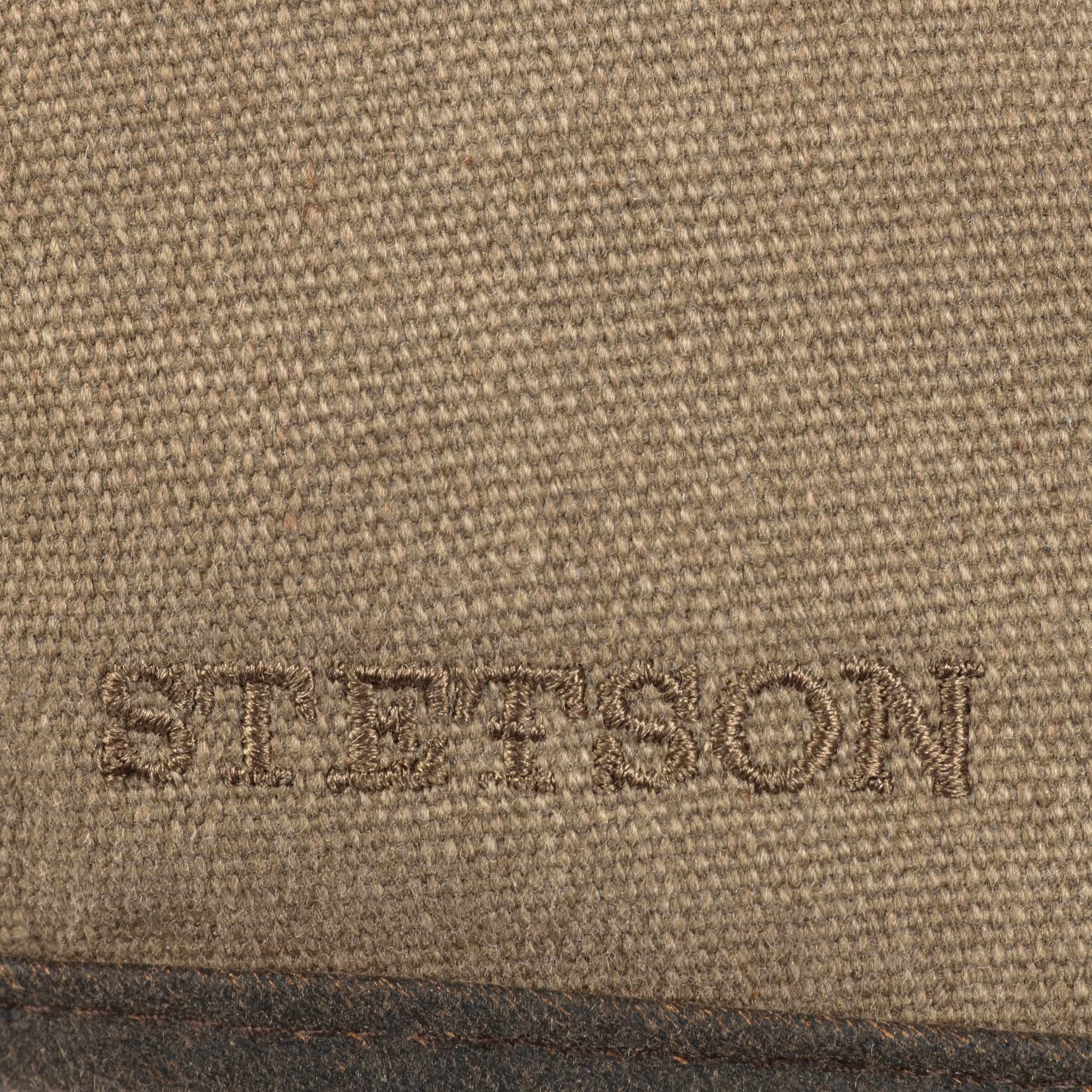 M/ütze Sommerm/ütze mit UV-Schutz 40 Schieberm/ütze aus Baumwolle Stetson Seward Canvas Flatcap Schirmm/ütze f/ür Herren Baumwollcap Fr/ühjahr//Sommer