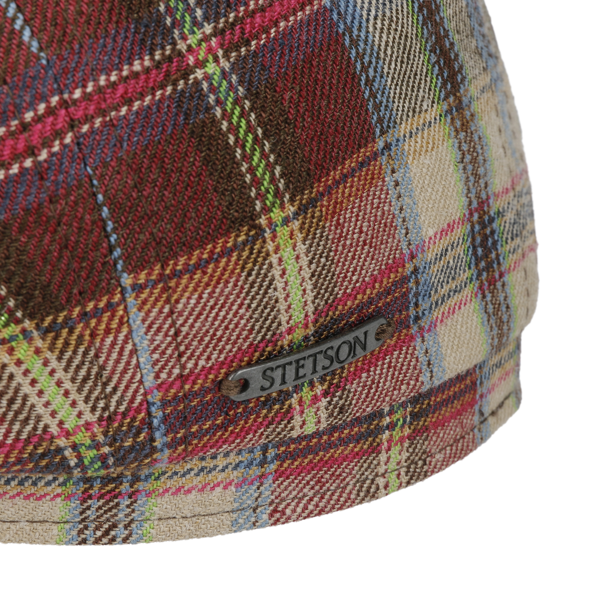 Stetson Texas Flatcap - Karo Muster Mit UV Schutz 40+