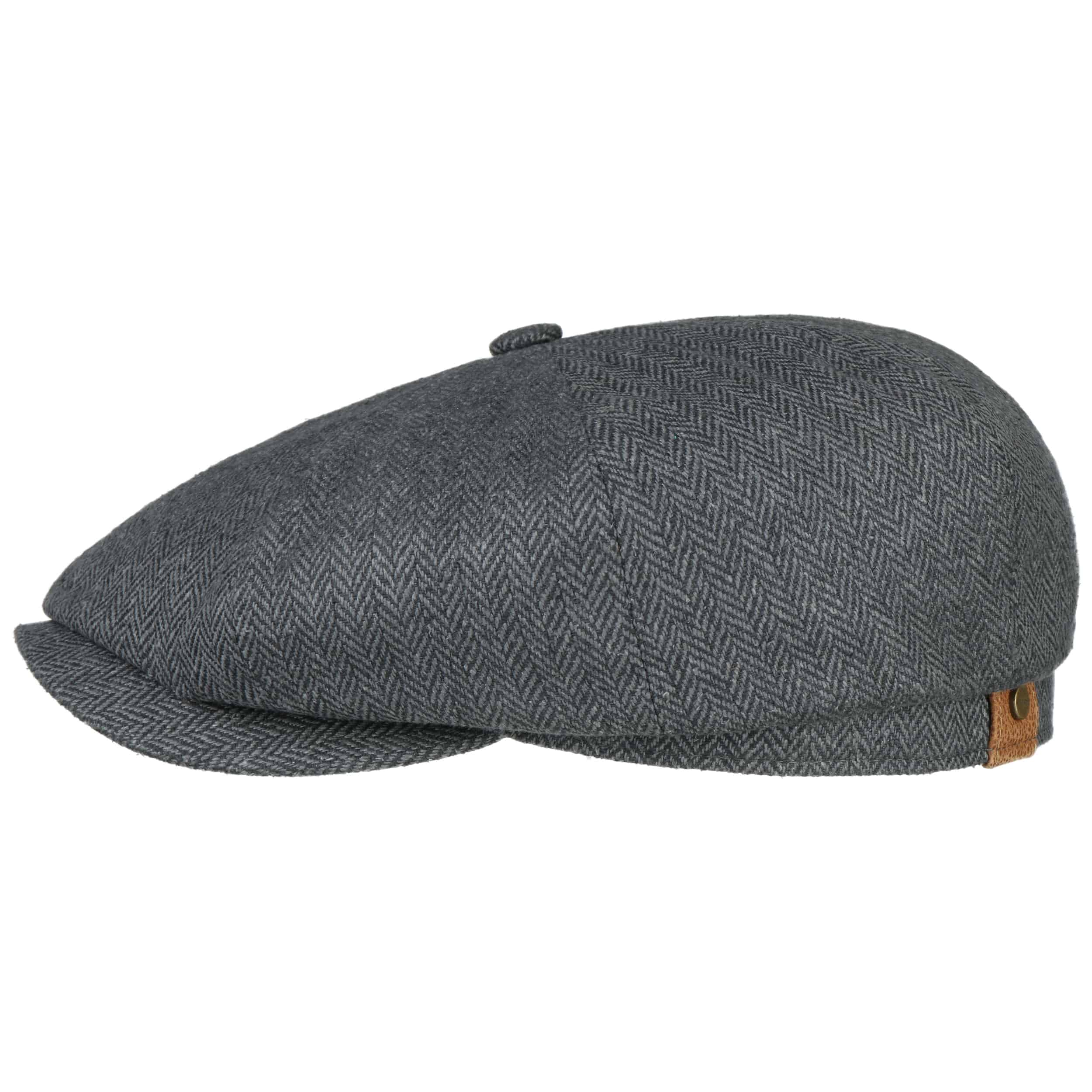 black and white flat cap