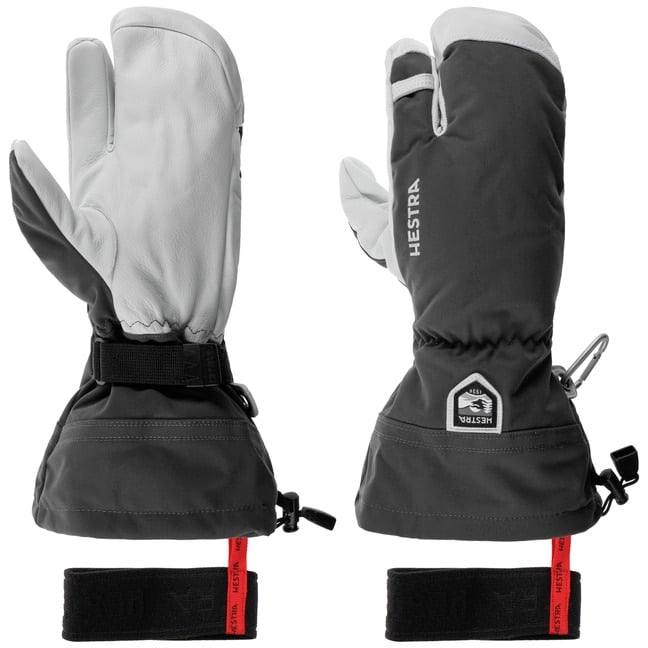 HESTRA Heli Ski 3-Finger size:6 新品未使用 Army Leather Heli Ski 3-finger - Black | Hestra Gloves