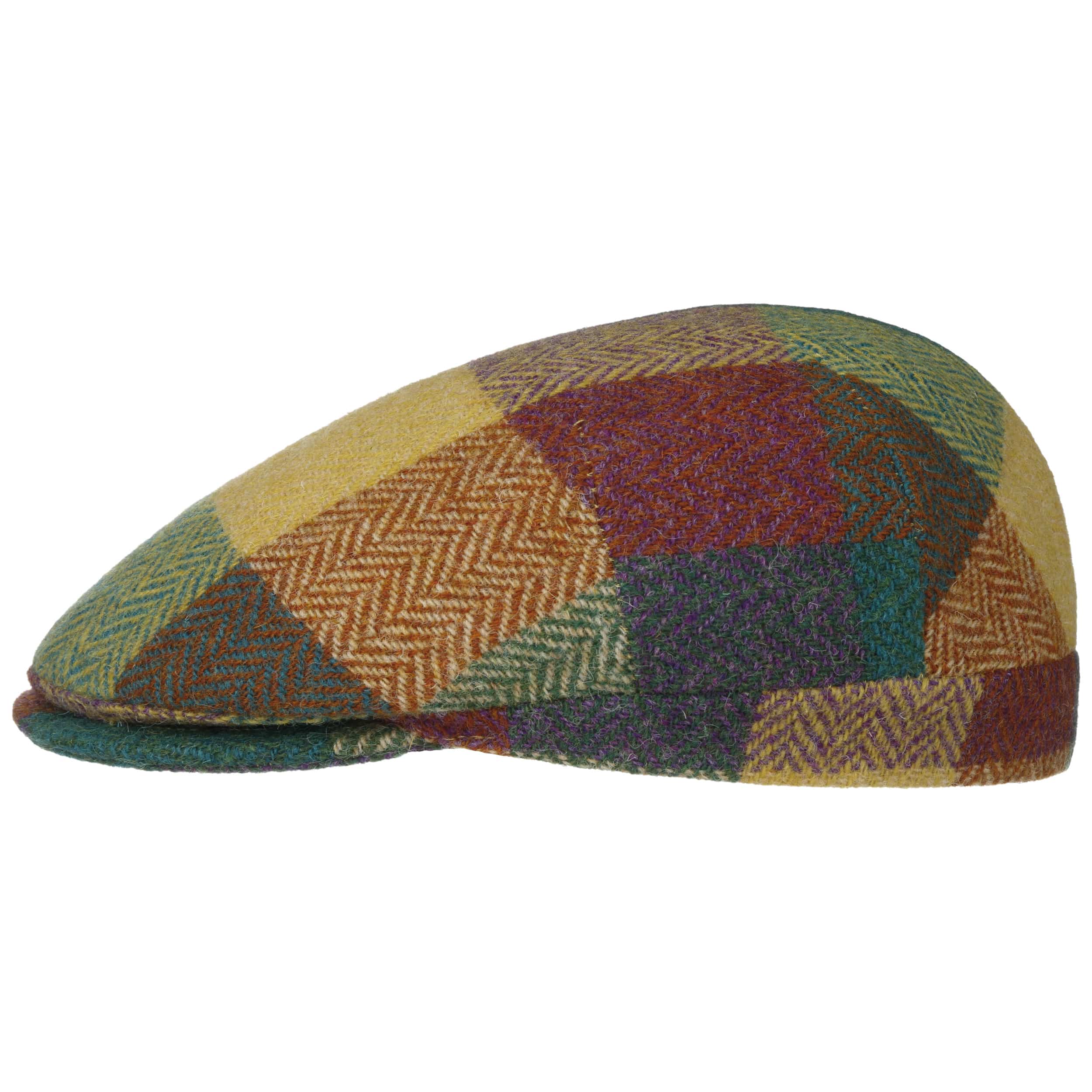 LIERYS Harris Tweed Flatcap – Karierte Wollmütze Für Herren, Made In Italy