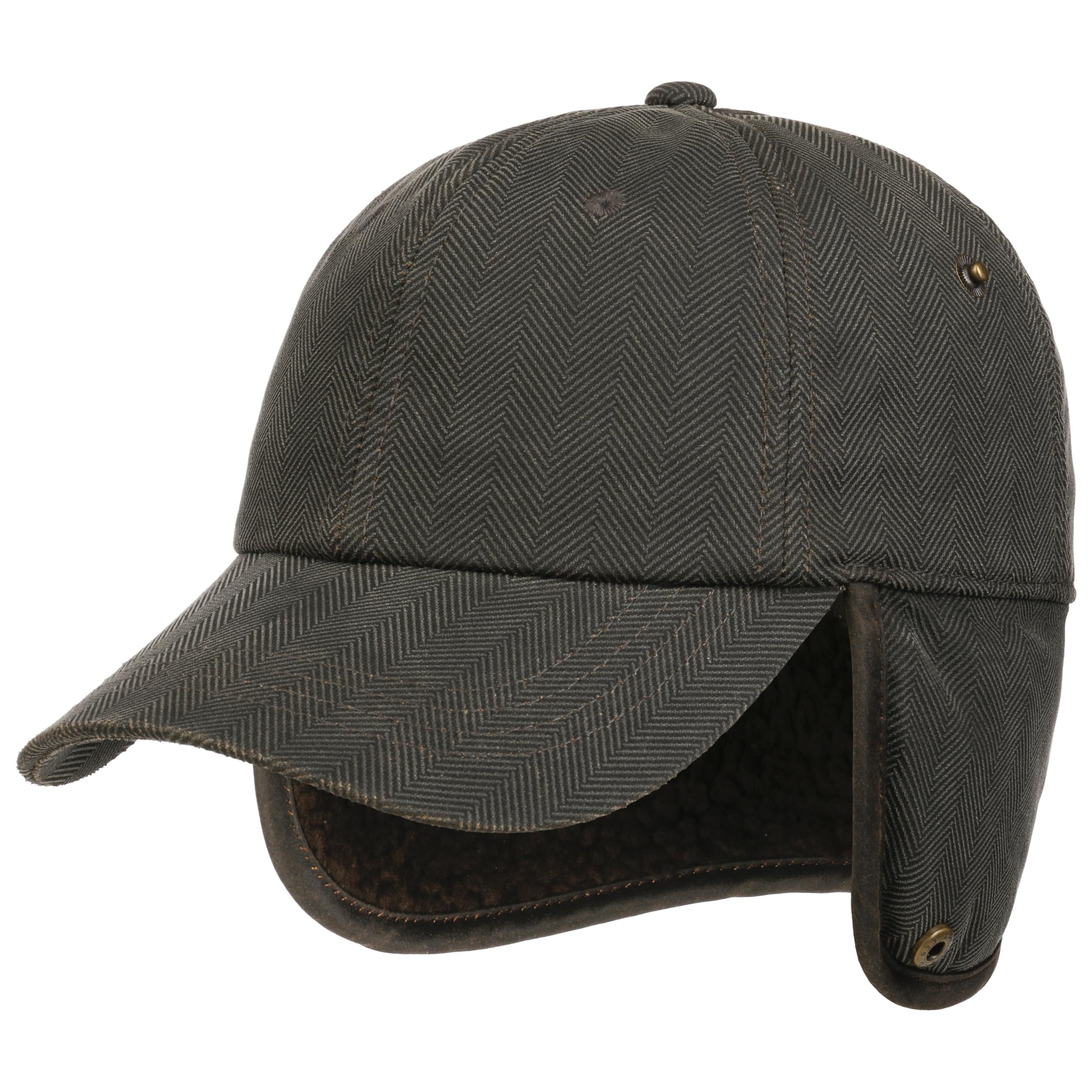 Herringbone Kasket med Øreklapper by Stetson - 369,00 kr