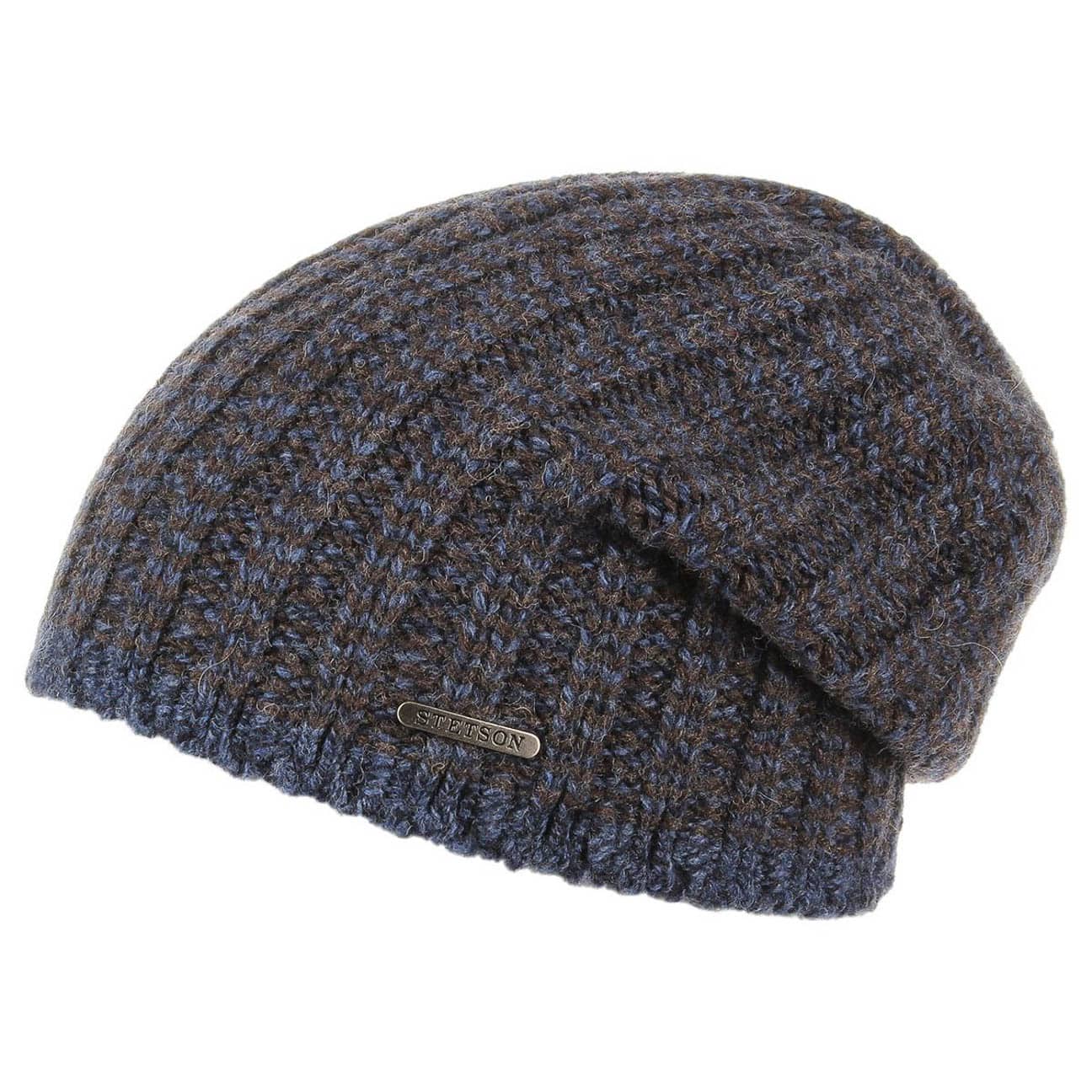 Stetson Northport Muts Dames/Heren - Made in Italy wintermuts wollen gebreide met omslag voor Herfst/Winter - One Size antraciet Stetson Northport Muts Dames/Heren - Made in Italy wintermuts wollen gebreide met omslag voor Herfst/Winter - One Size antraciet