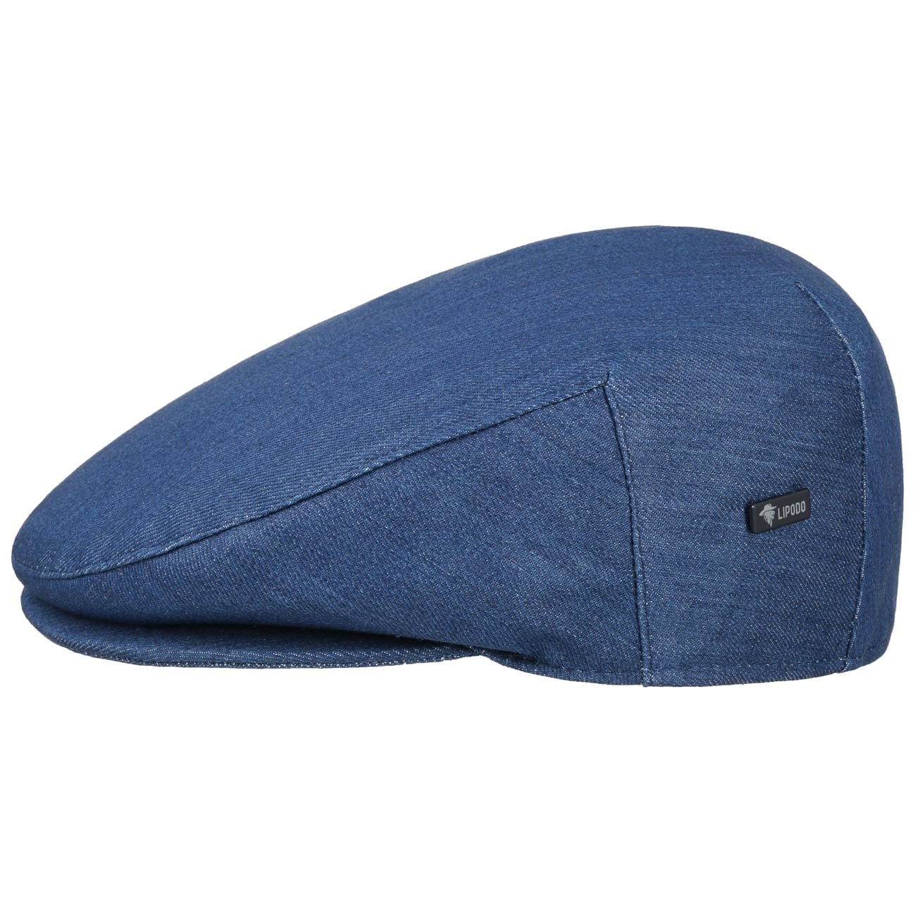 denim flat cap