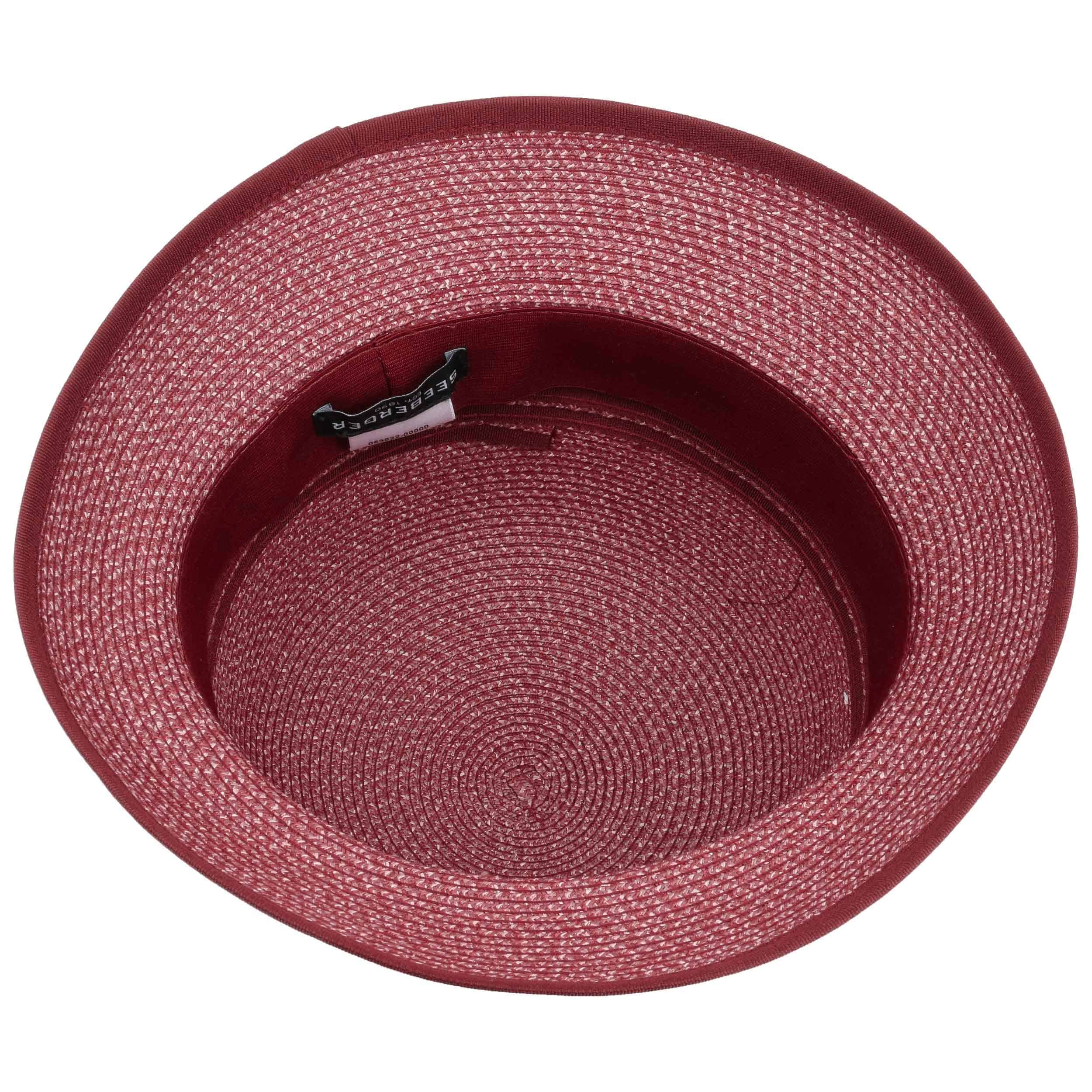 isa twotone straw cloche hat