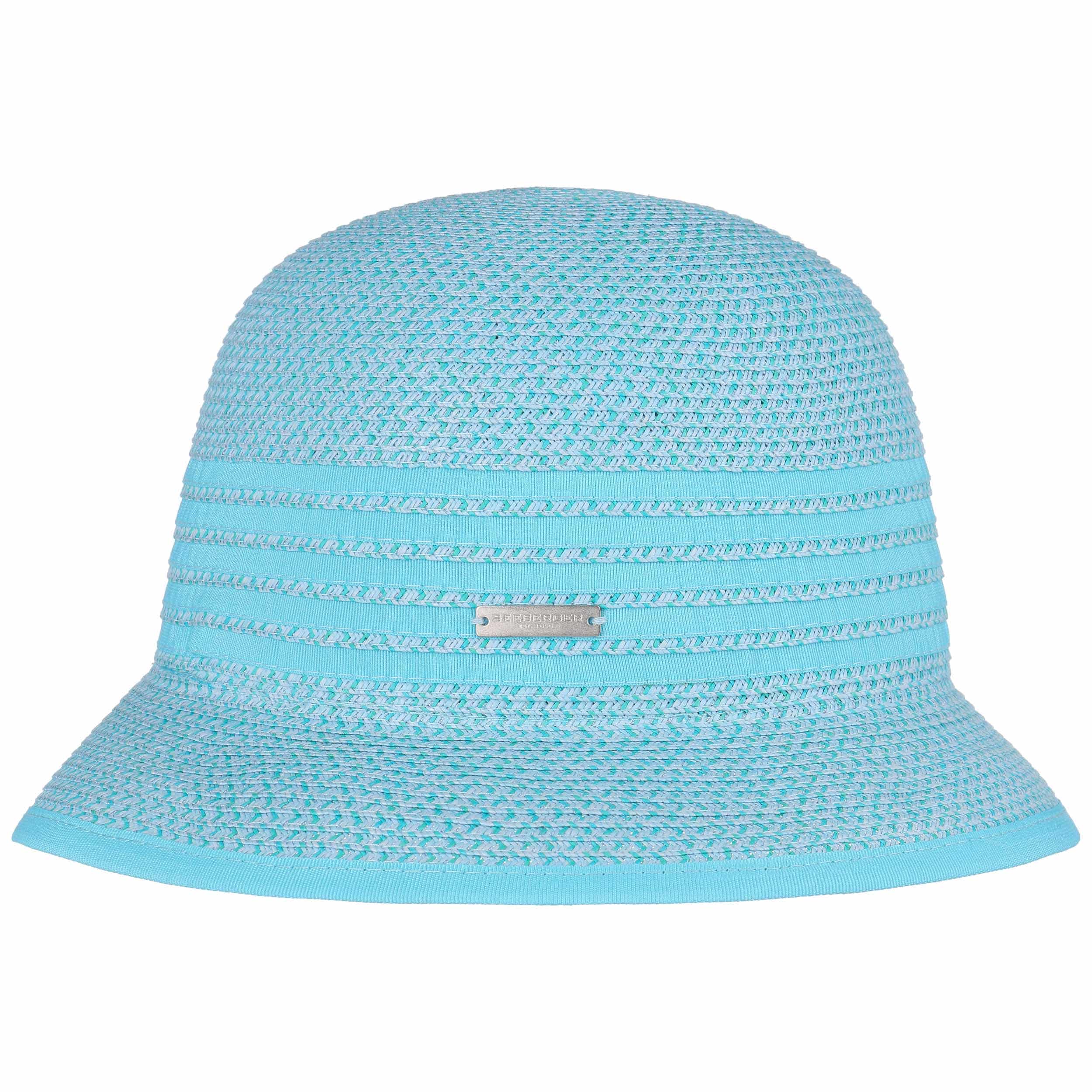 isa twotone straw cloche hat