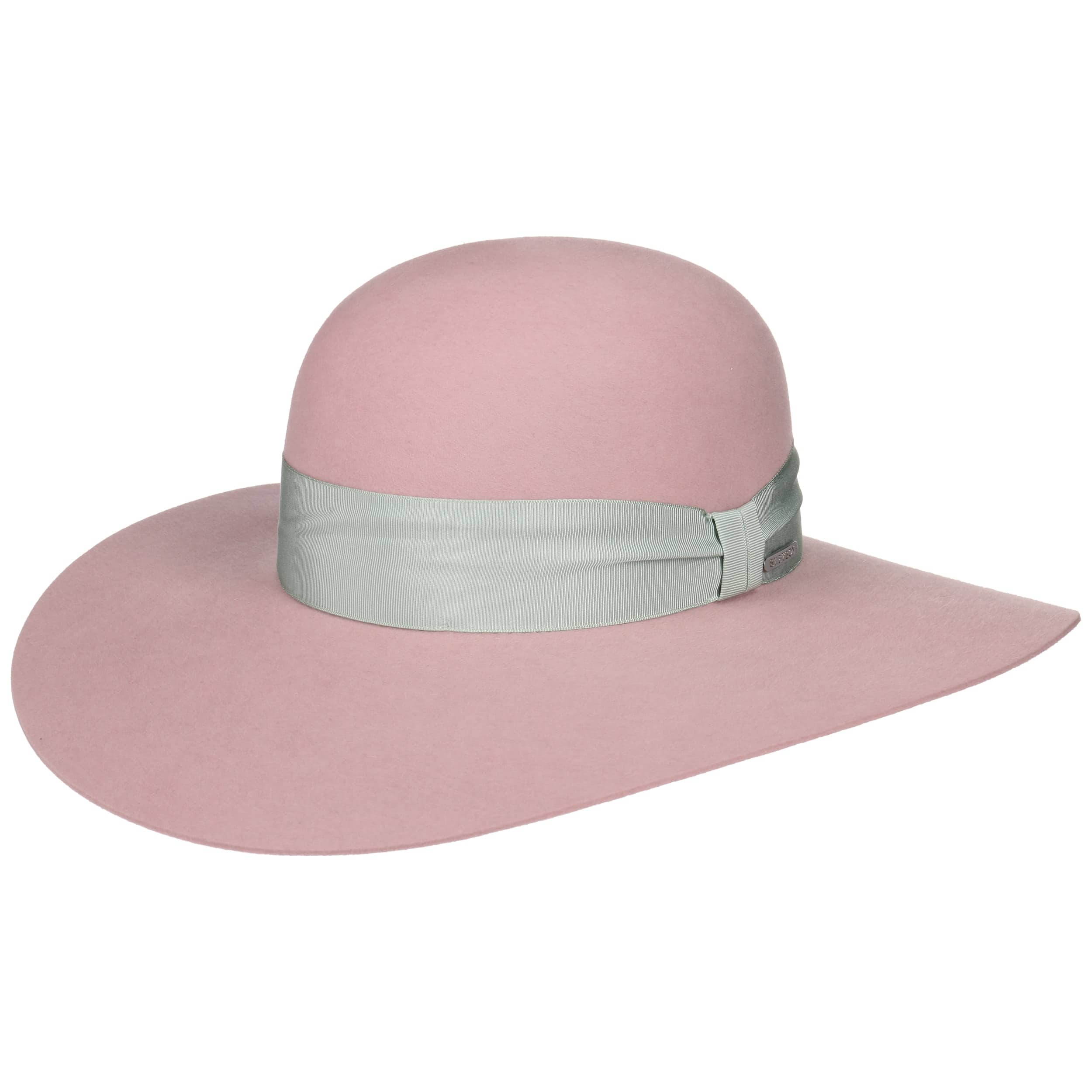 beige felt floppy hat