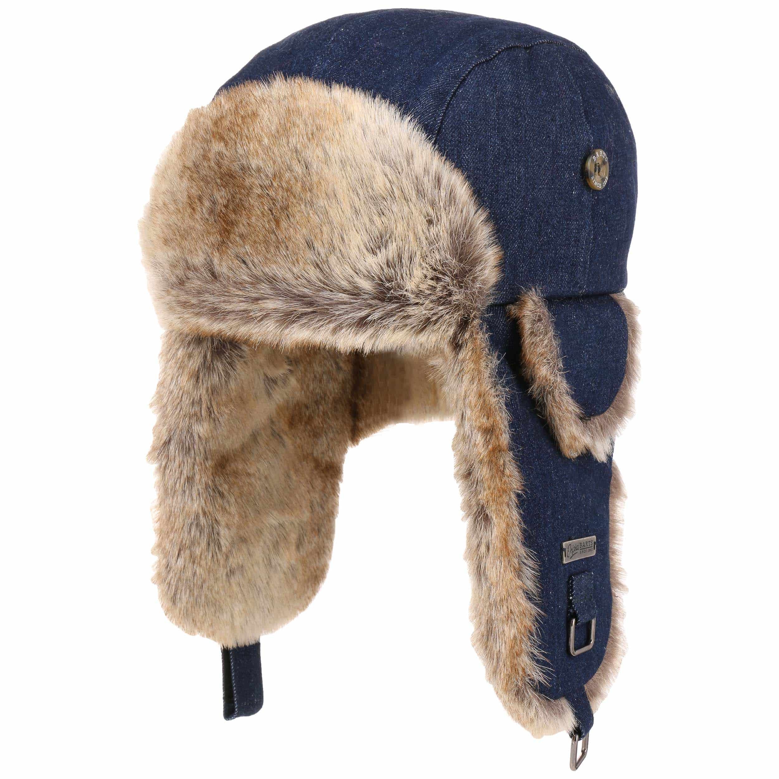 Bonnet Aviateur Hiver Barts Kamikaze - Doublure Fausse Fourrure - Rabats Oreilles Réglables