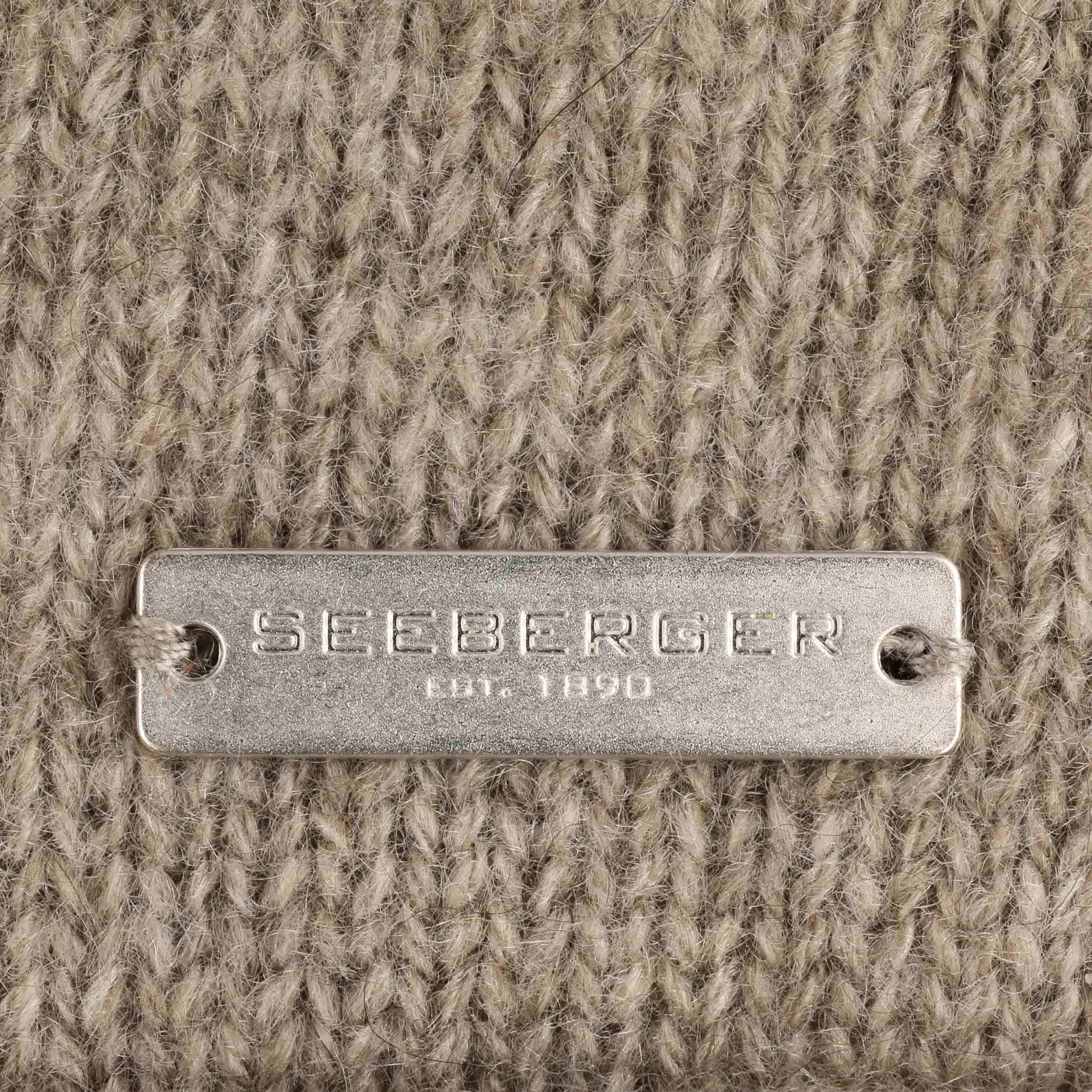 SEEBERGER Kaschmir Mütze - Haube Beige