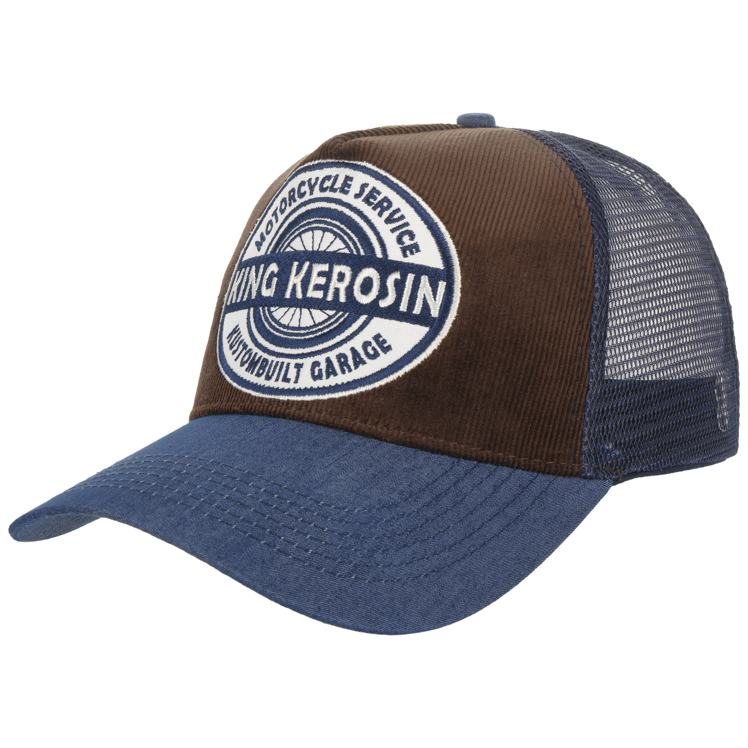 King Kerosin »KK ANCHOR« Retro ANKER PATCH Knitted Herren Strick BEANIE Mütze