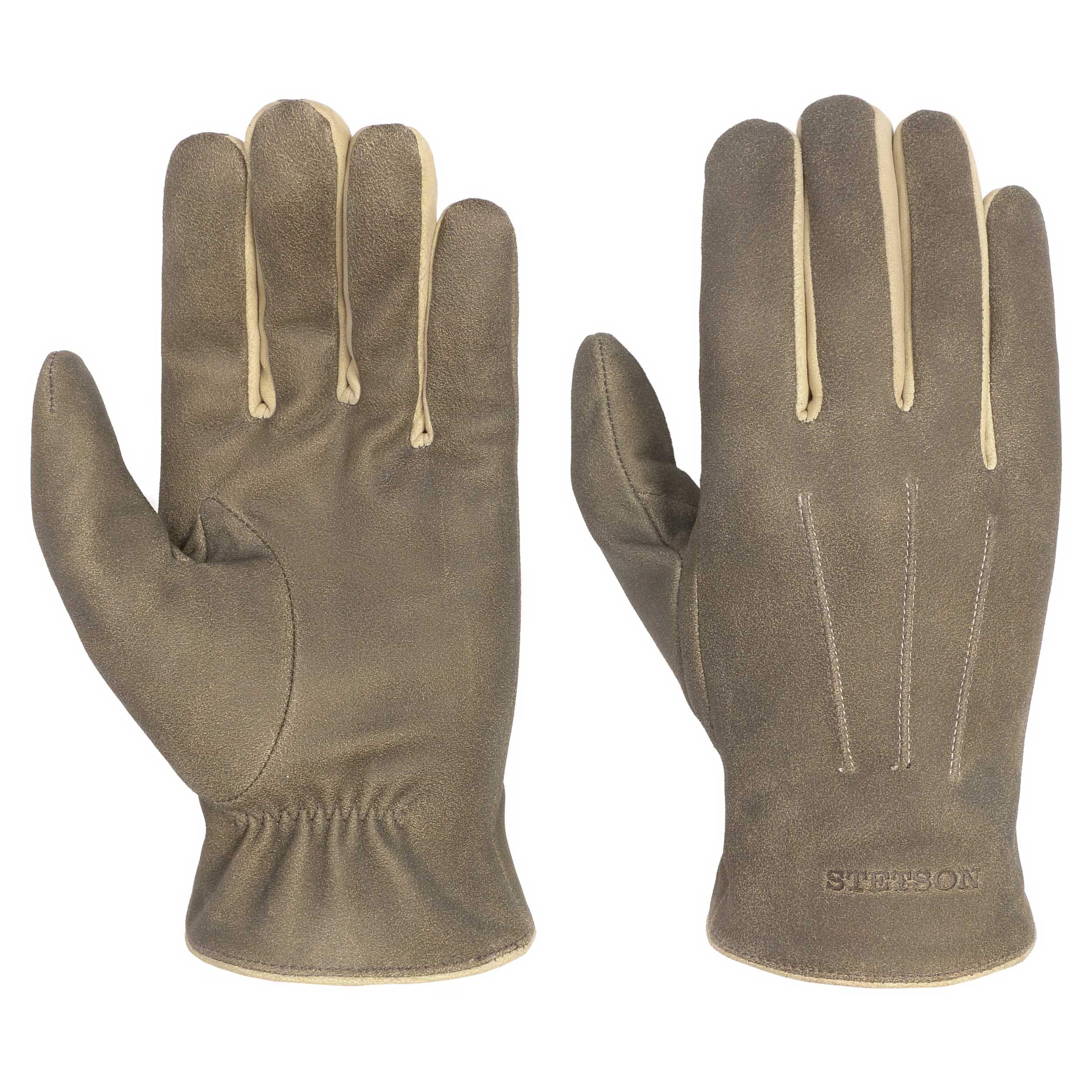 light tan leather gloves