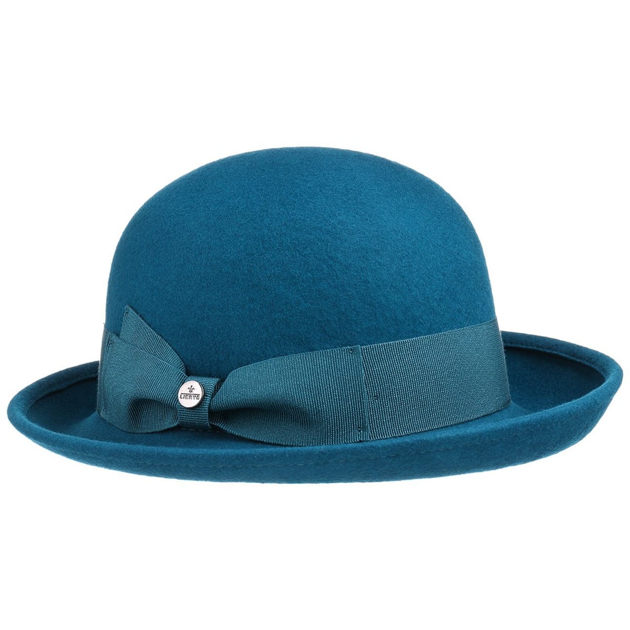 blue bowler hat