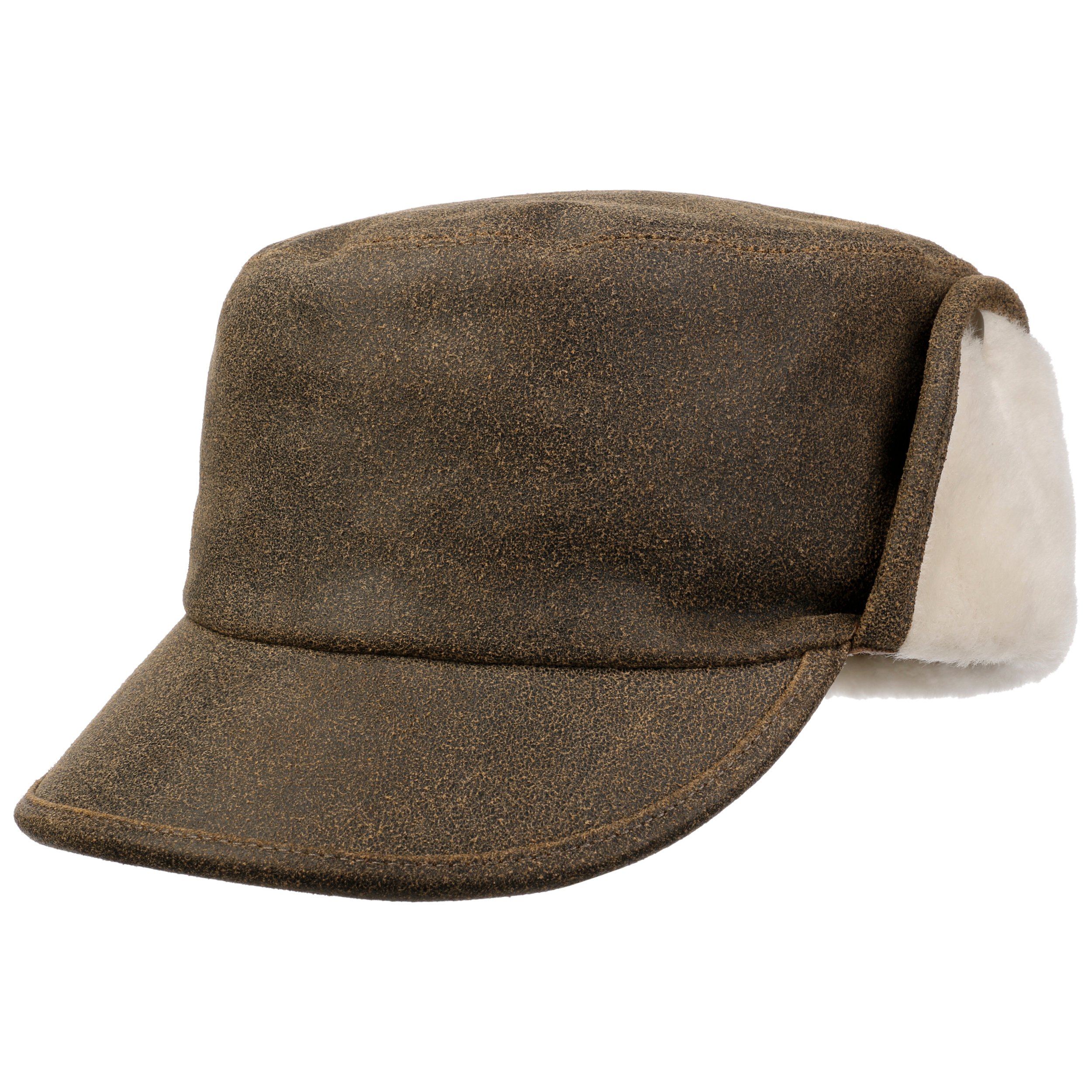 leather army hat