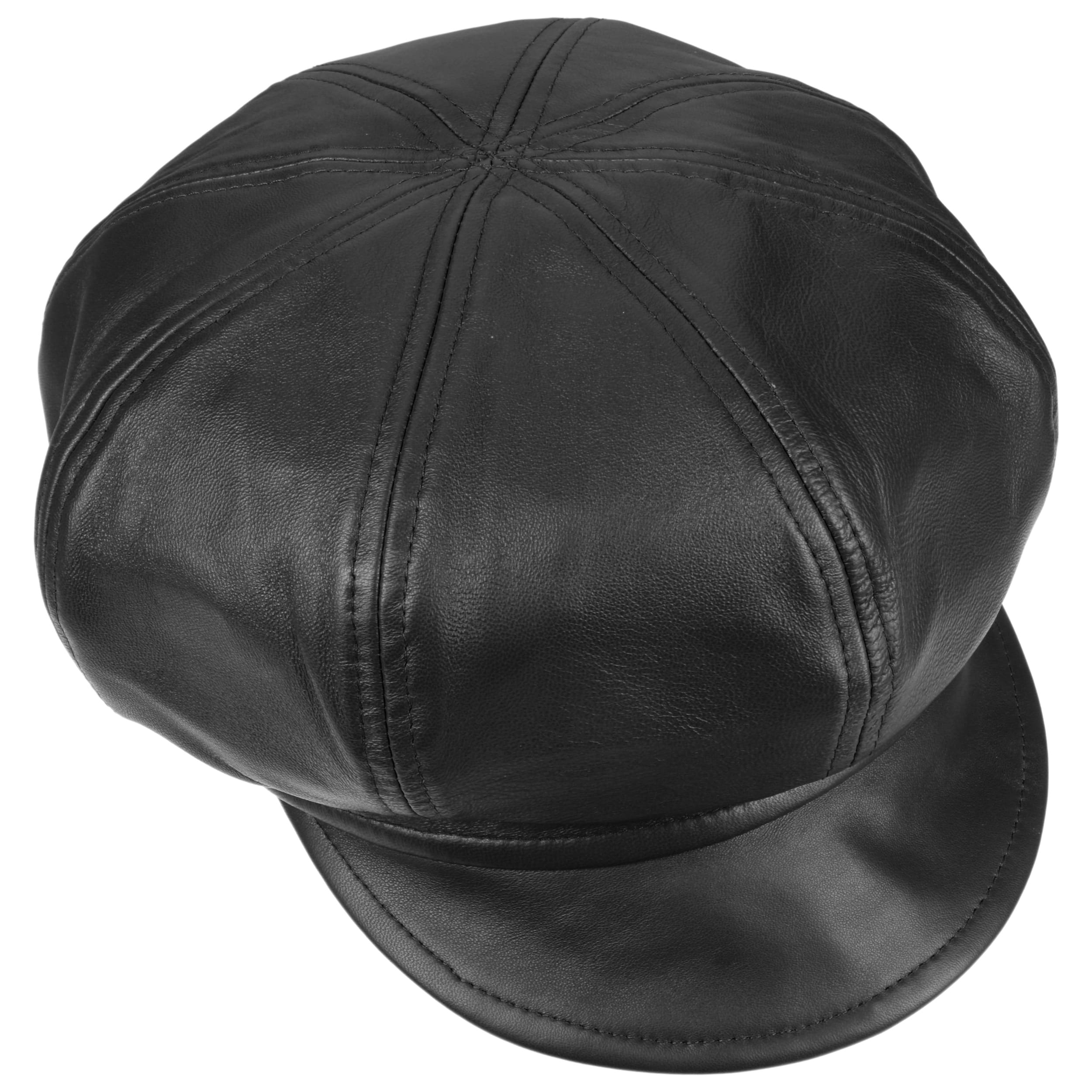 leather pageboy hat