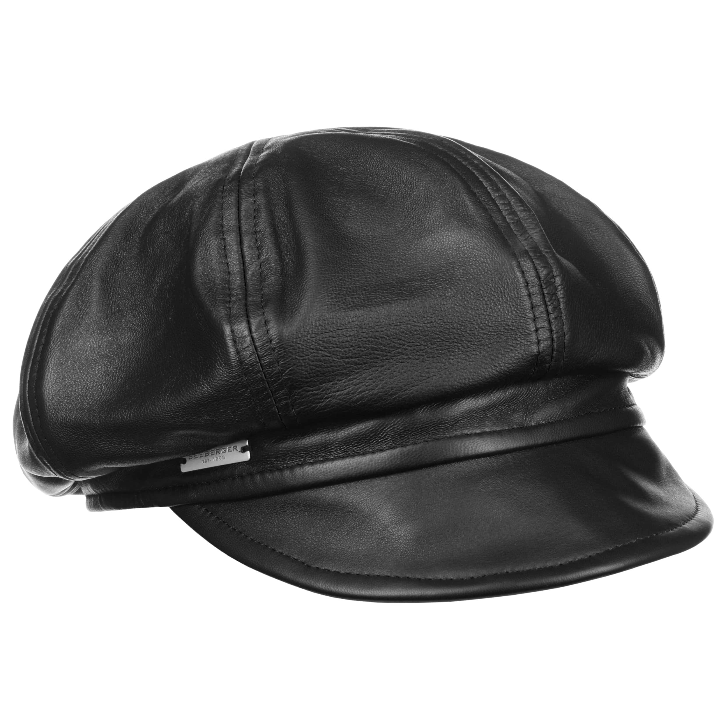 Leather Newsboy Cap by Seeberger - 73,95