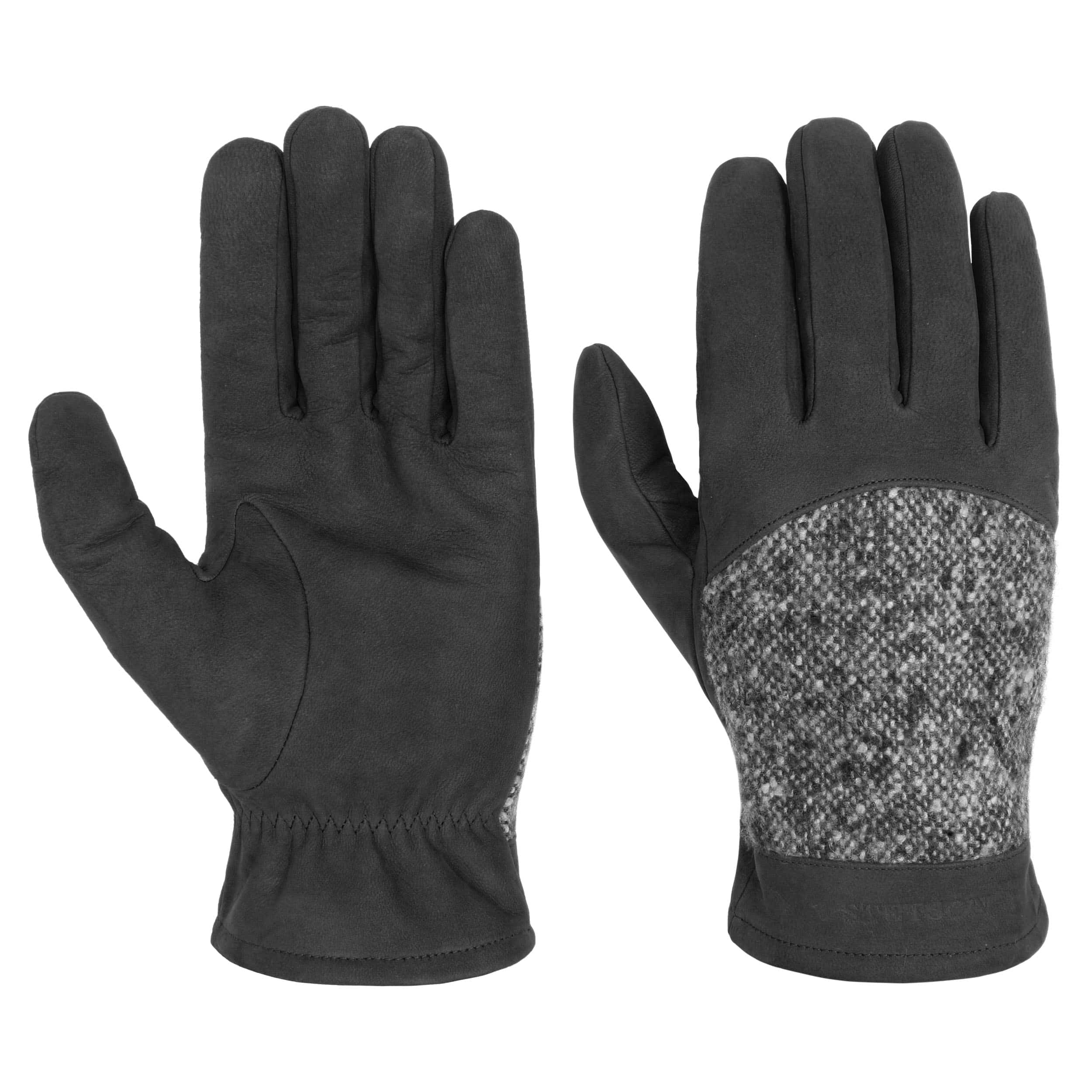 Stetson Oakdale Lederhandschuhe - Klassische Herrenhandschuhe Mit Futter Für Winter