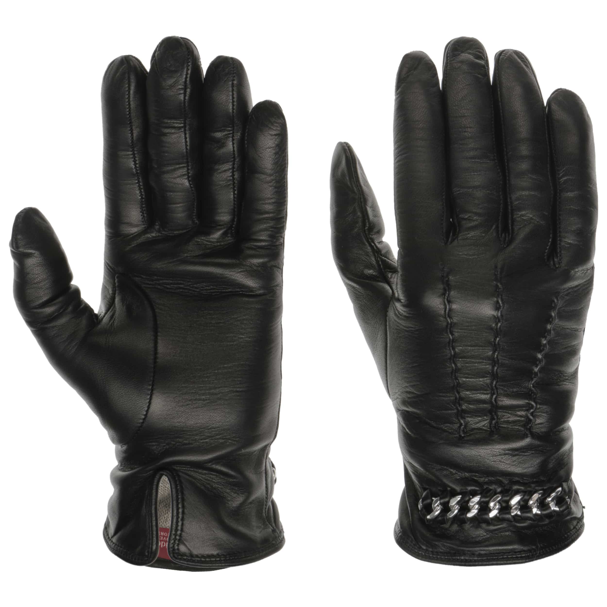 stylish leather gloves