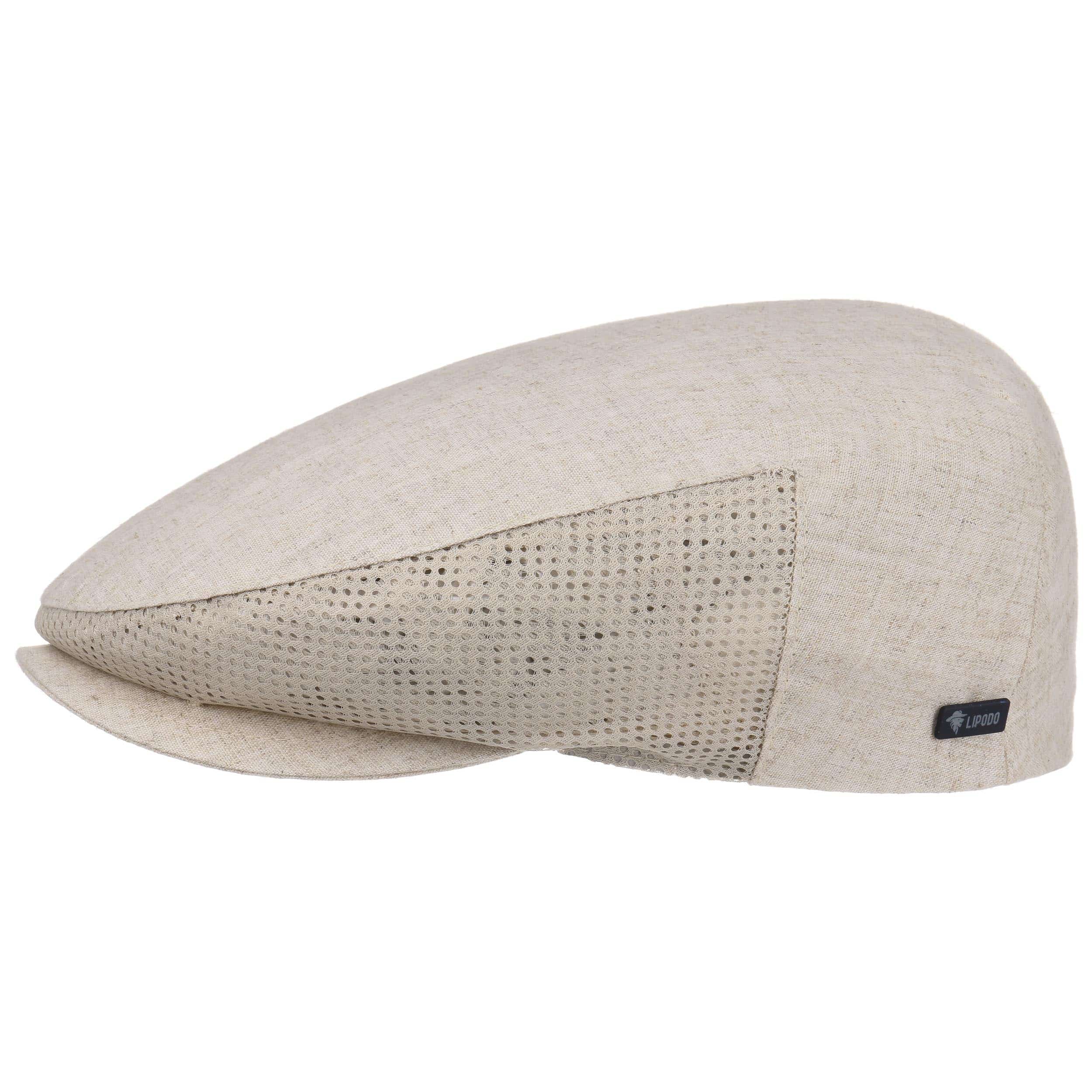 Linen Flat Cap with Mesh by Lipodo 18,95