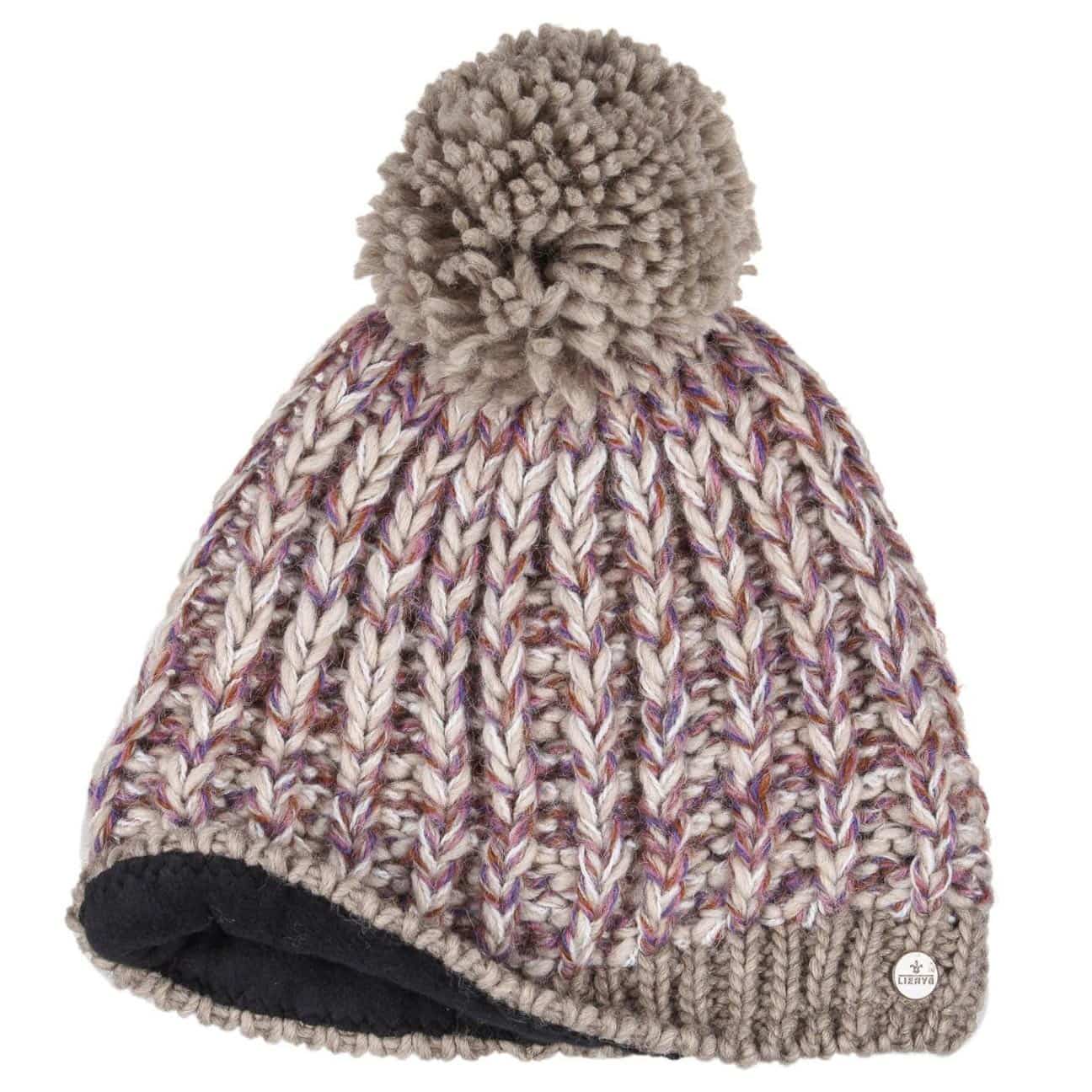 AnJuHoPa Wollmütze Set - Strickmütze Mit Pompon & Stirnband 3-teilig