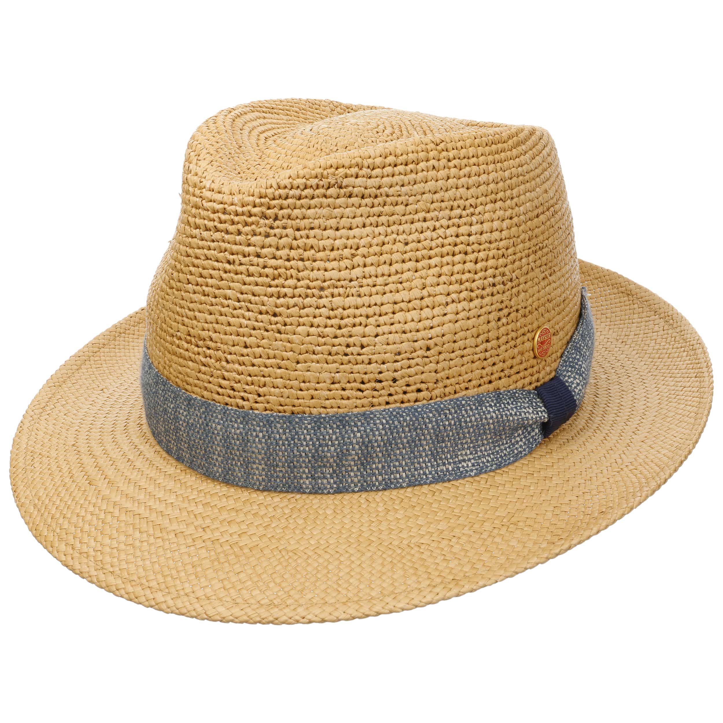 Stetson Crochet Traveller Panamahut Natur - Handgeflochtener Strohhut Mit UV-Schutz 40+