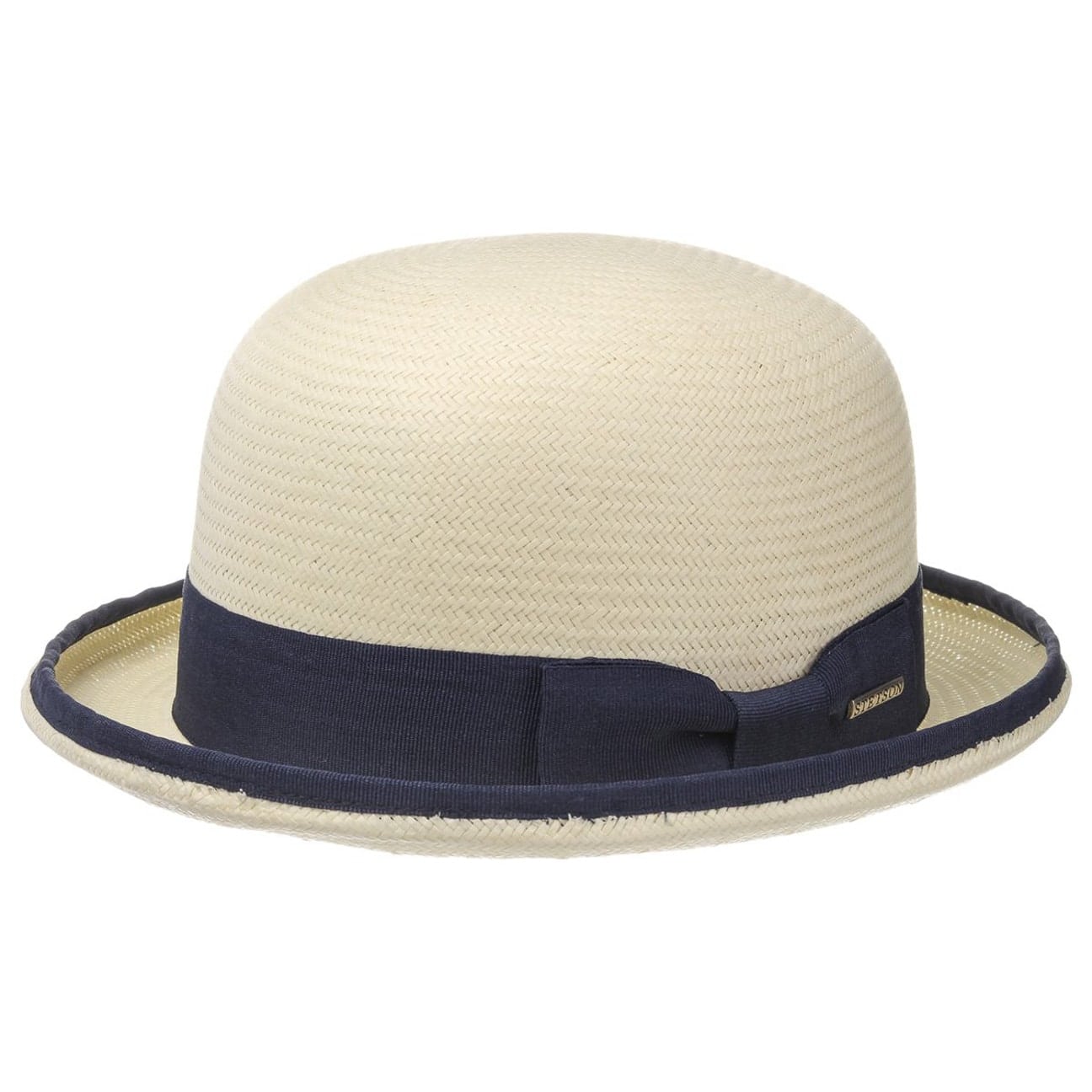 cream bowler hat