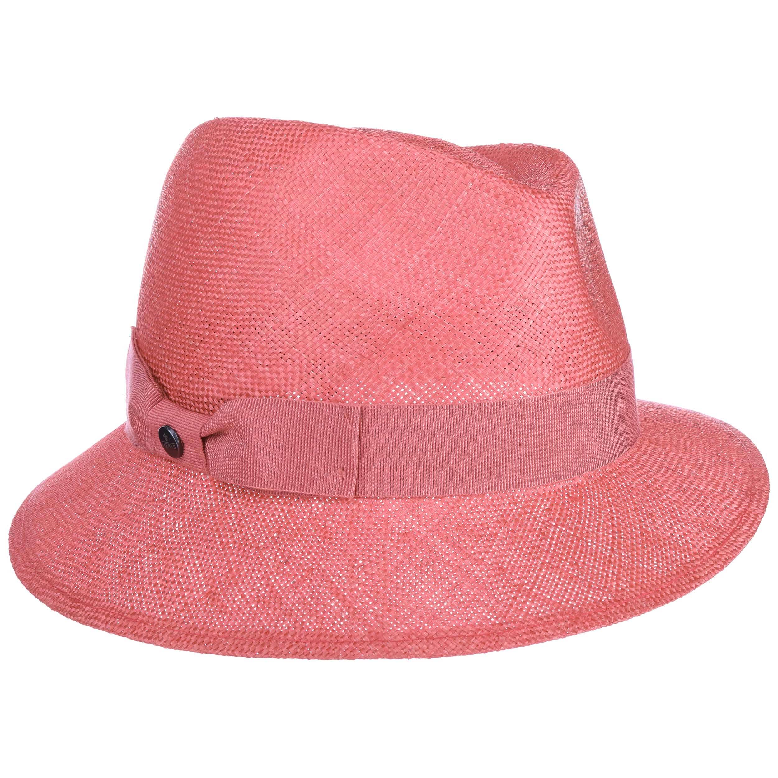 pink trilby hat