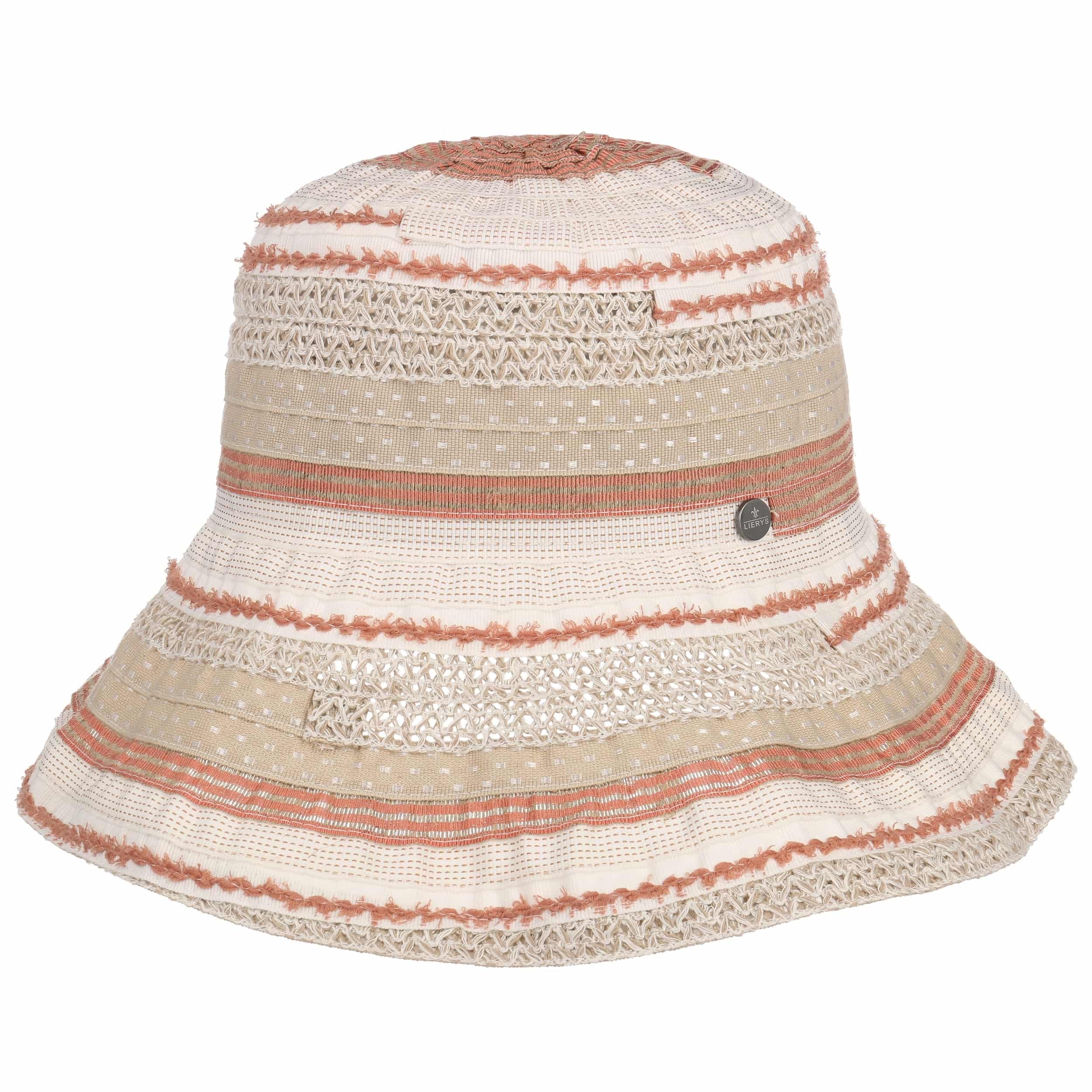 coral floppy hat