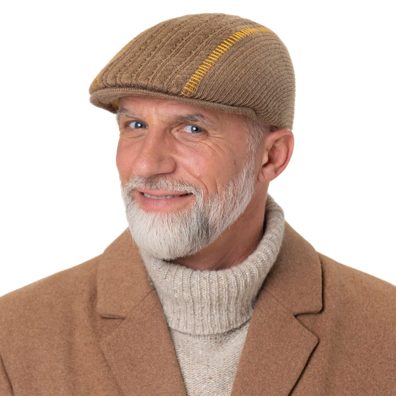 Kangol Digital Stripes 507 Flatcap - Leichte Schirmmütze Aus Recyceltem Nylon