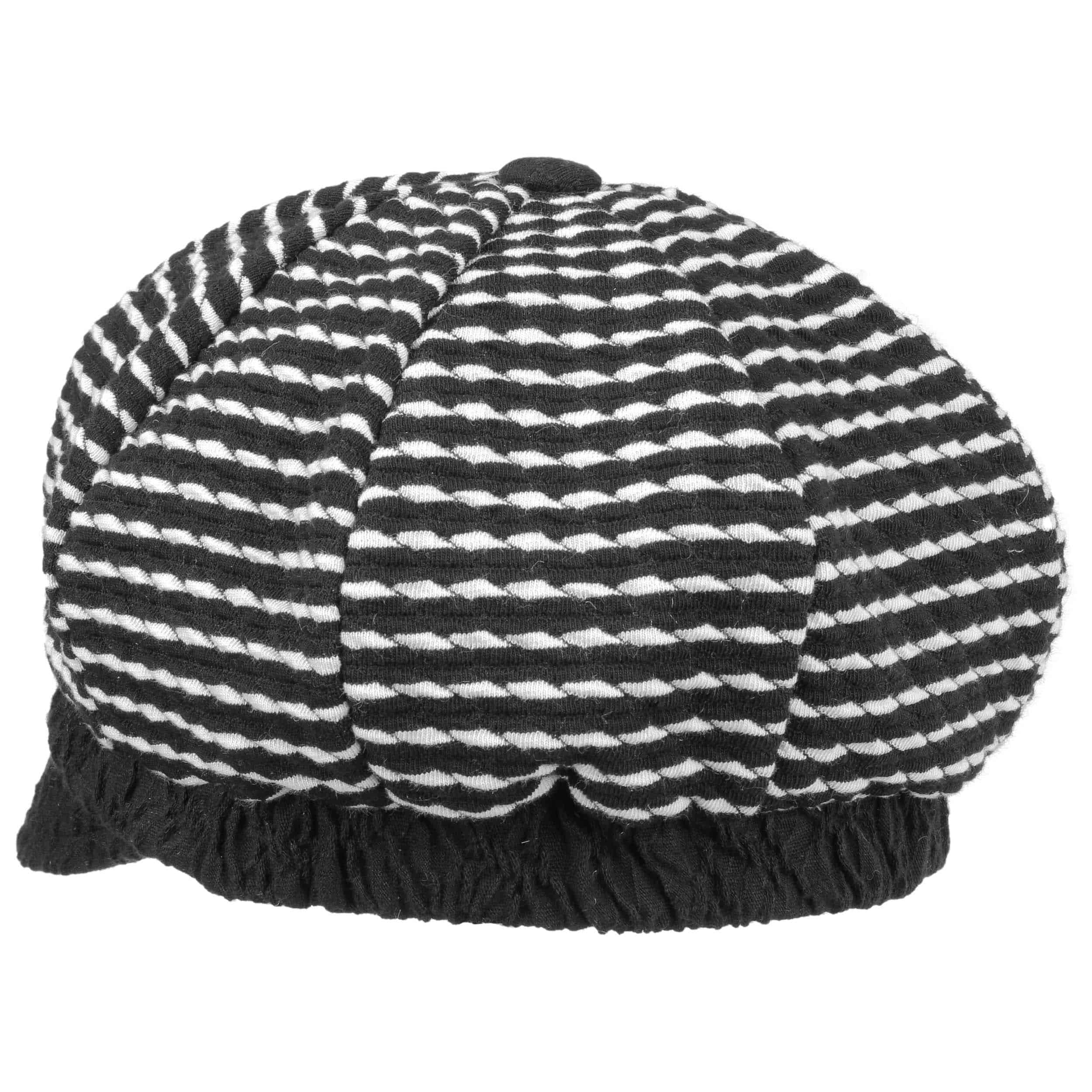 Schirm Herbst-Winter Made in Italy mit Schirm Lierys Monica Ballonm/ütze Baker-Boy-M/ütze Wollcap Damencap Schirmm/ütze Schildm/ütze Damen