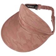 Monroe Pink Visorby Brixton OSFA Brixton Monroe Visor Pink Cream Striped Canvas Elastic Back  main image 2