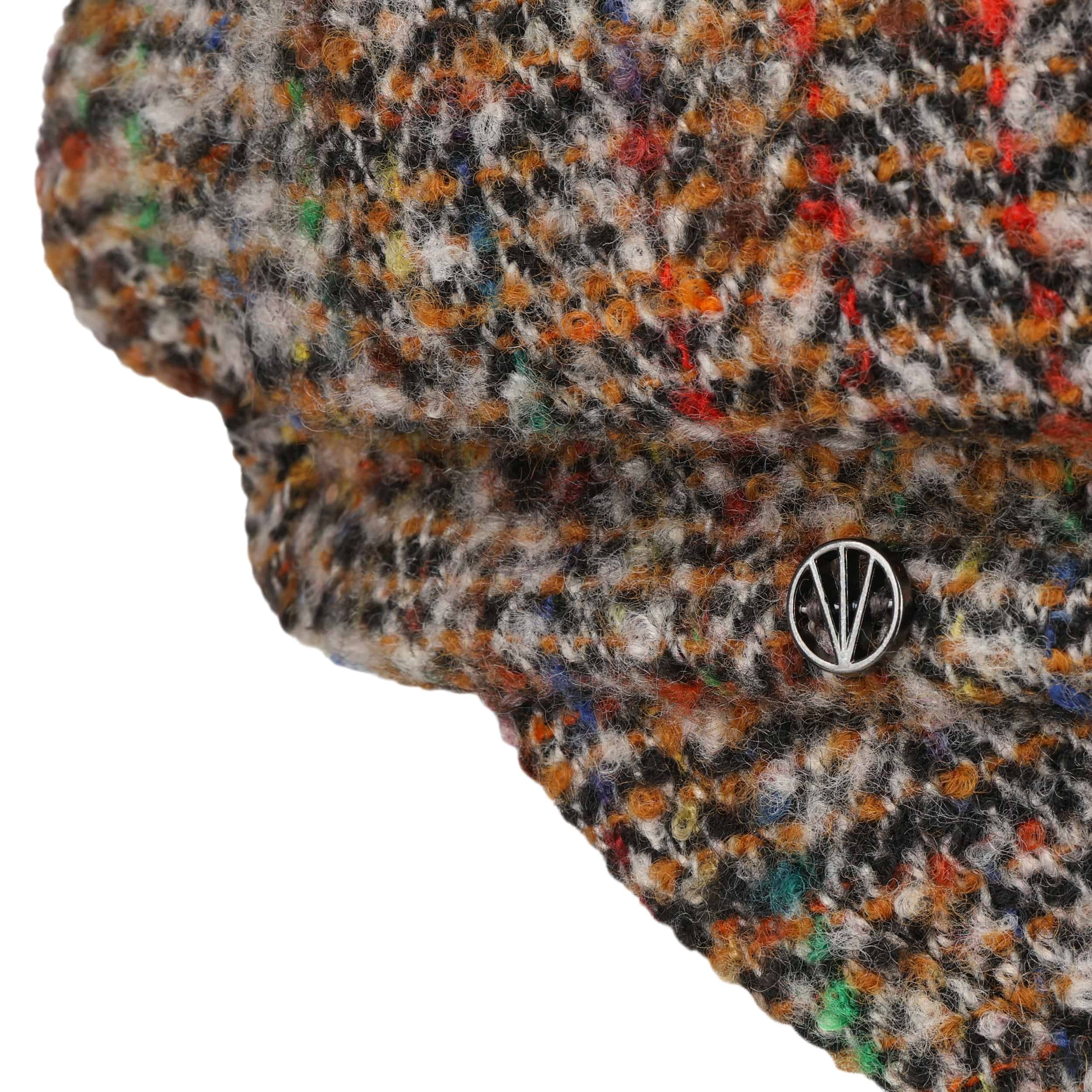 Multucolour Multicolour Herringbone Ballonmütze by Loevenich - 39,95