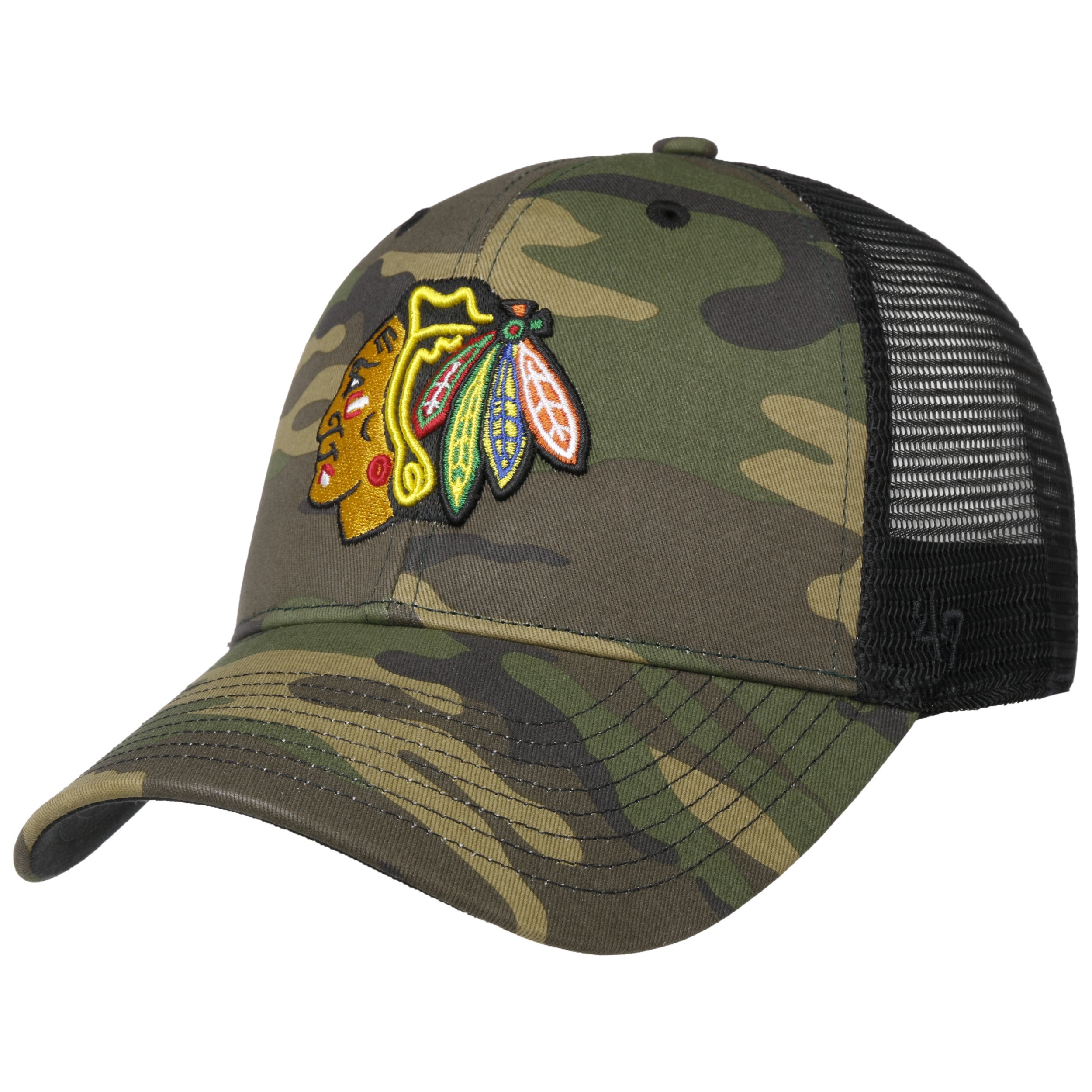 Blackhawks camo hat deals