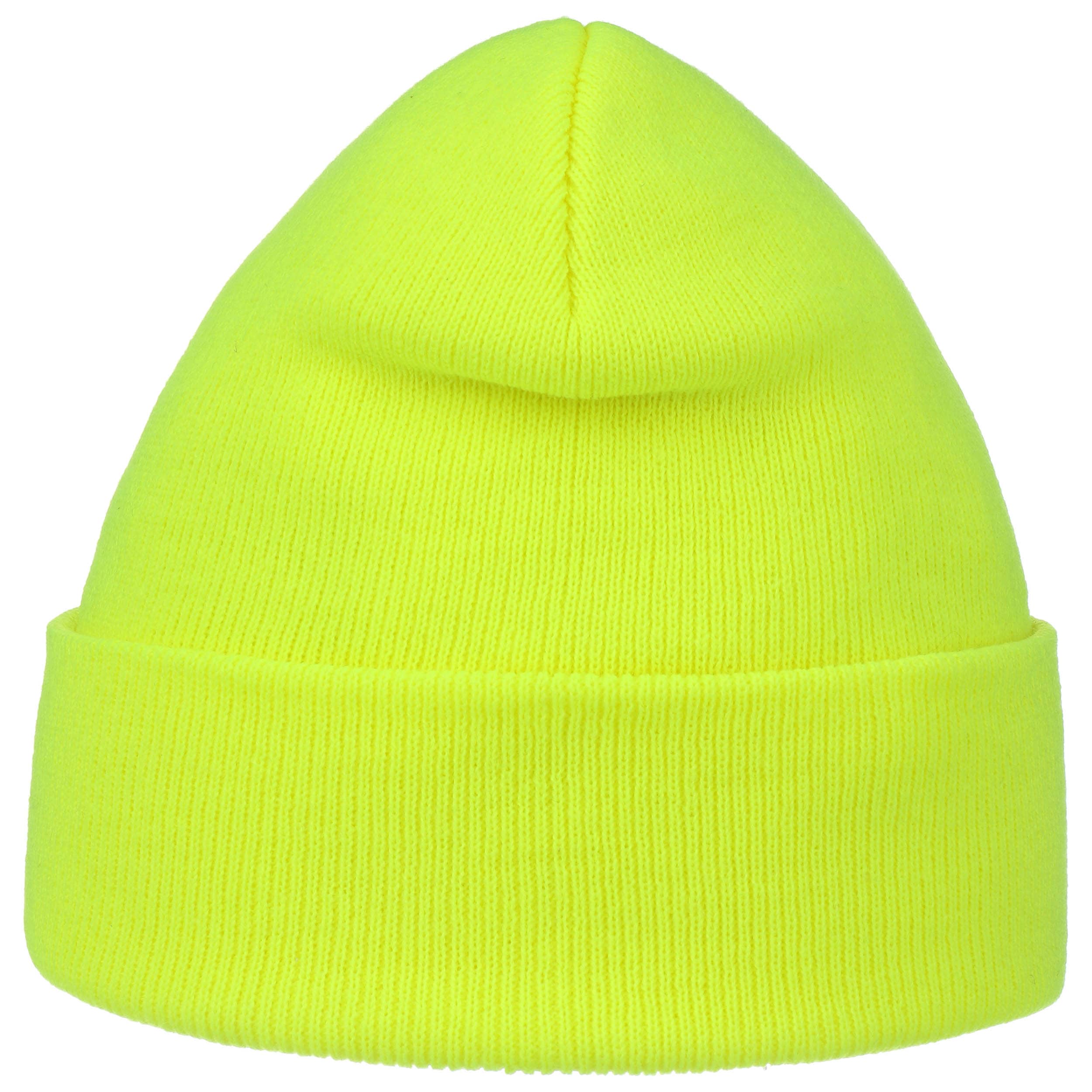 yellow beanie cap