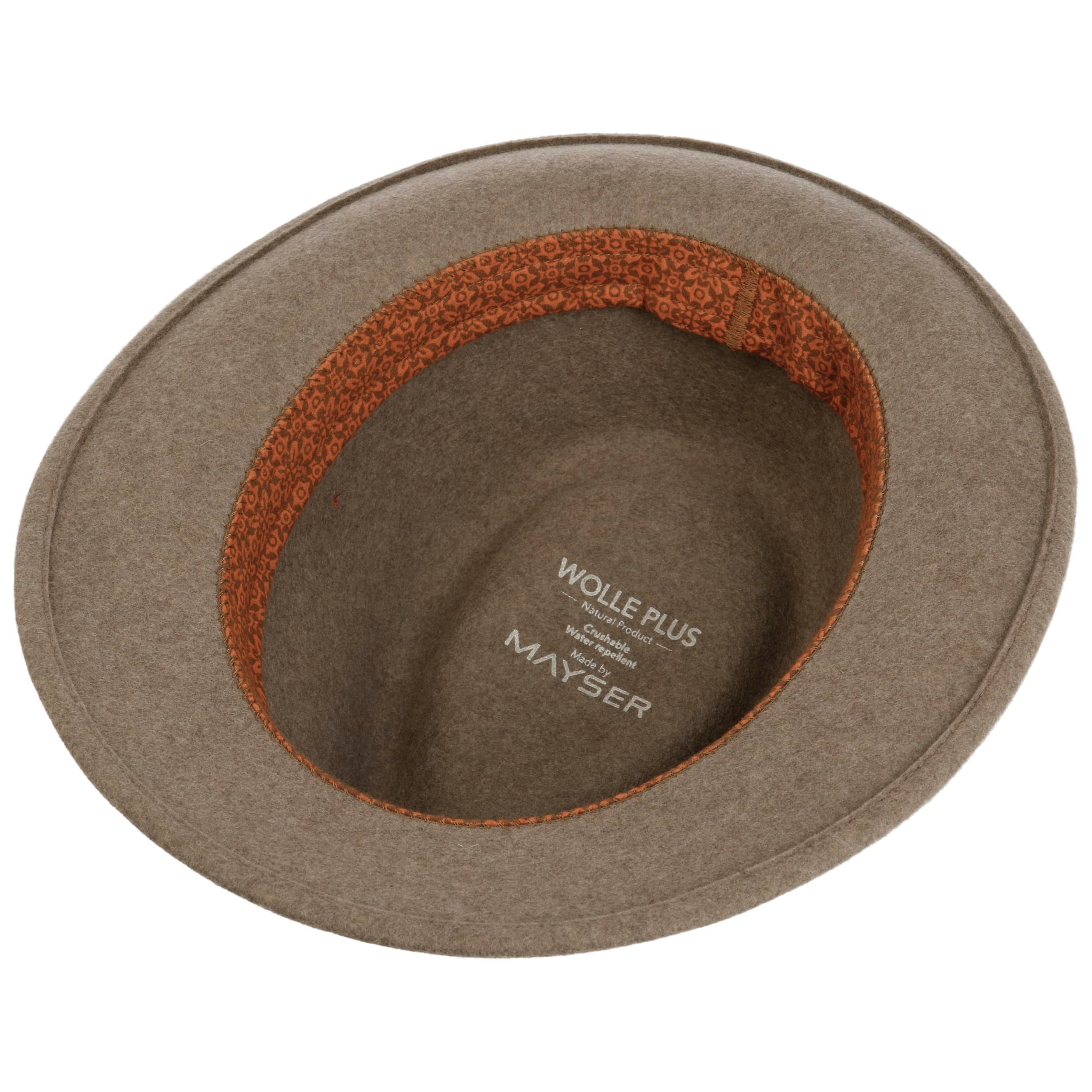 Mayser Troy Wolga Trilby Filzhut – Wollhut Für Damen & Herren, Mit Ripsband, Made In EU