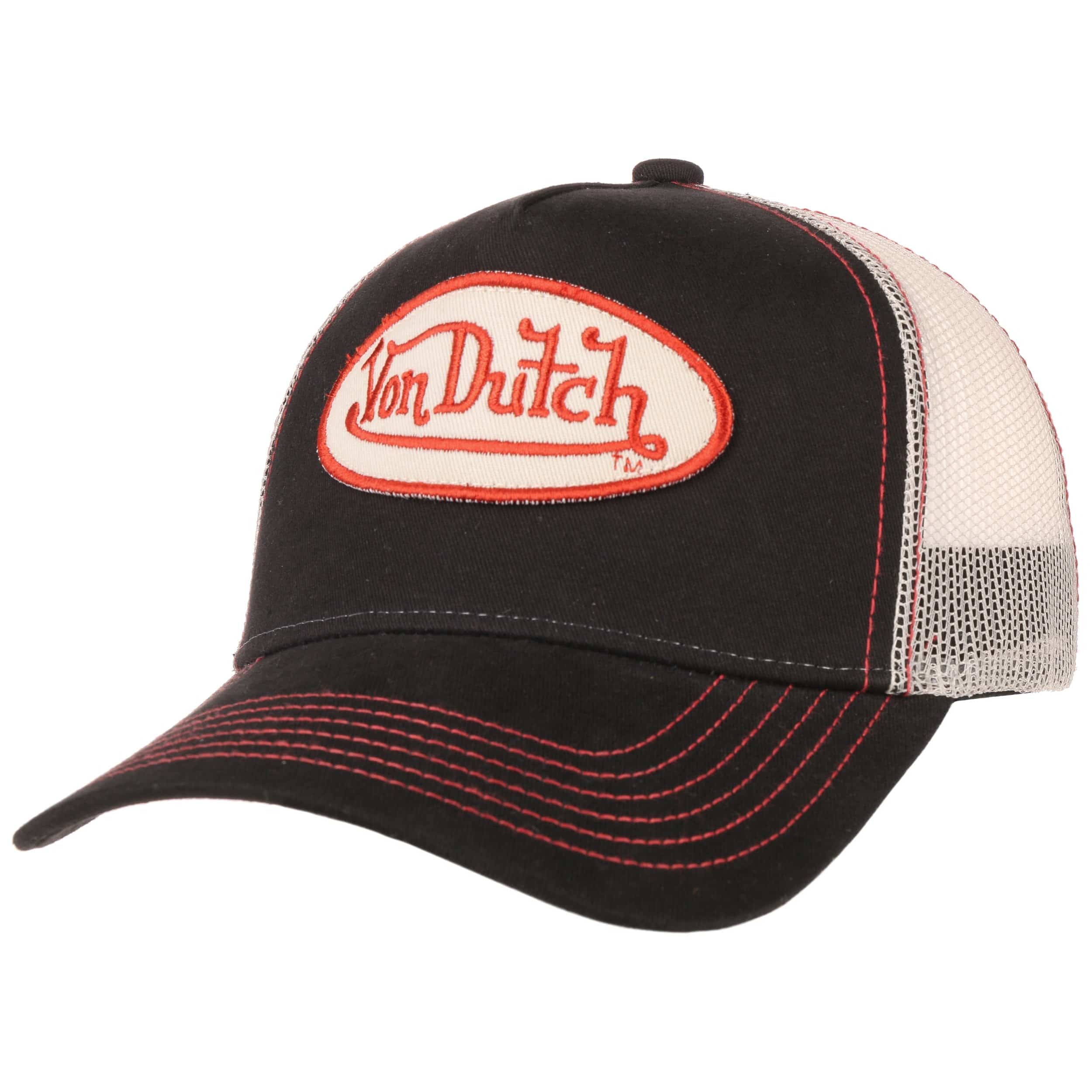 von dutch black trucker hat