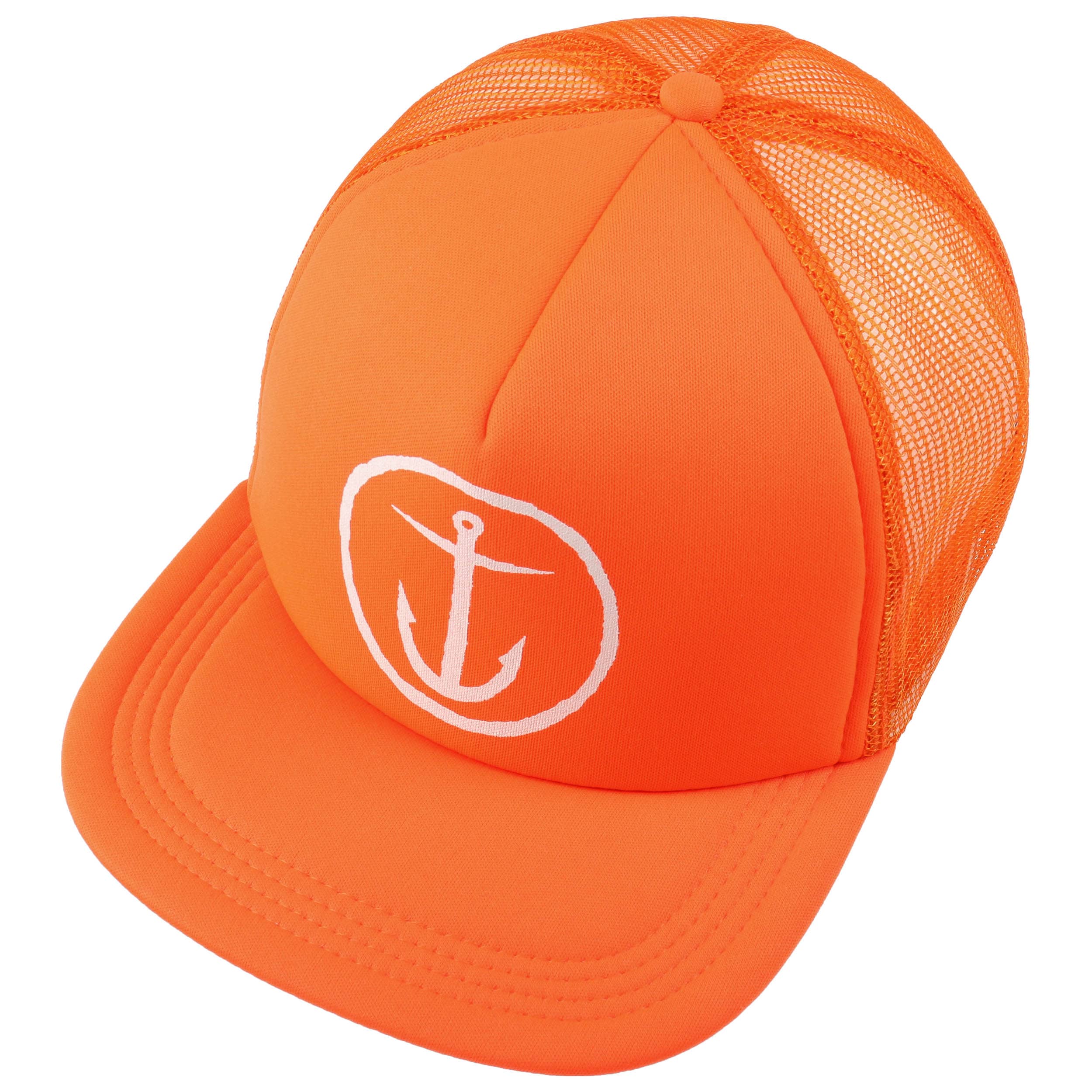 orange trucker cap