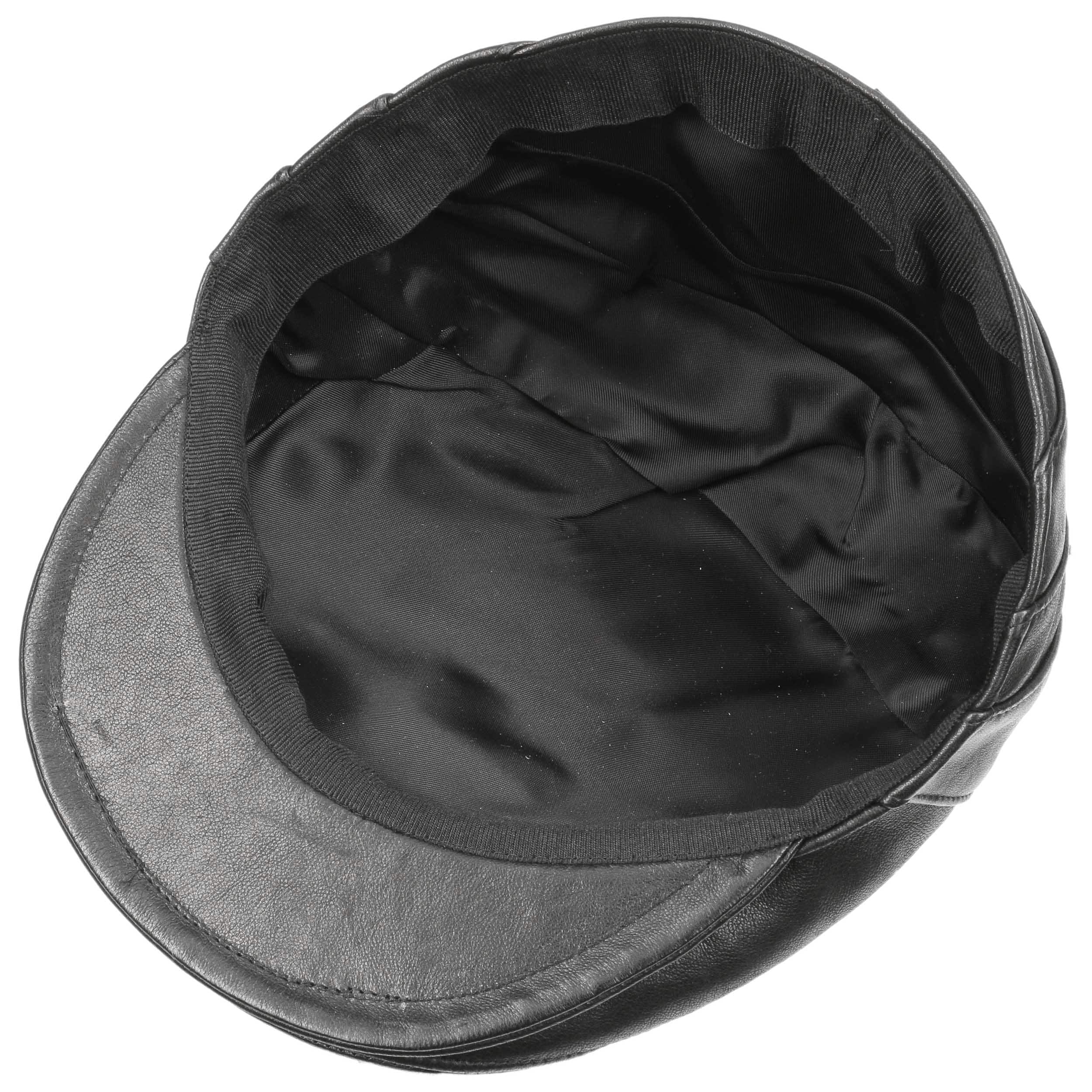 borsalino leather cap