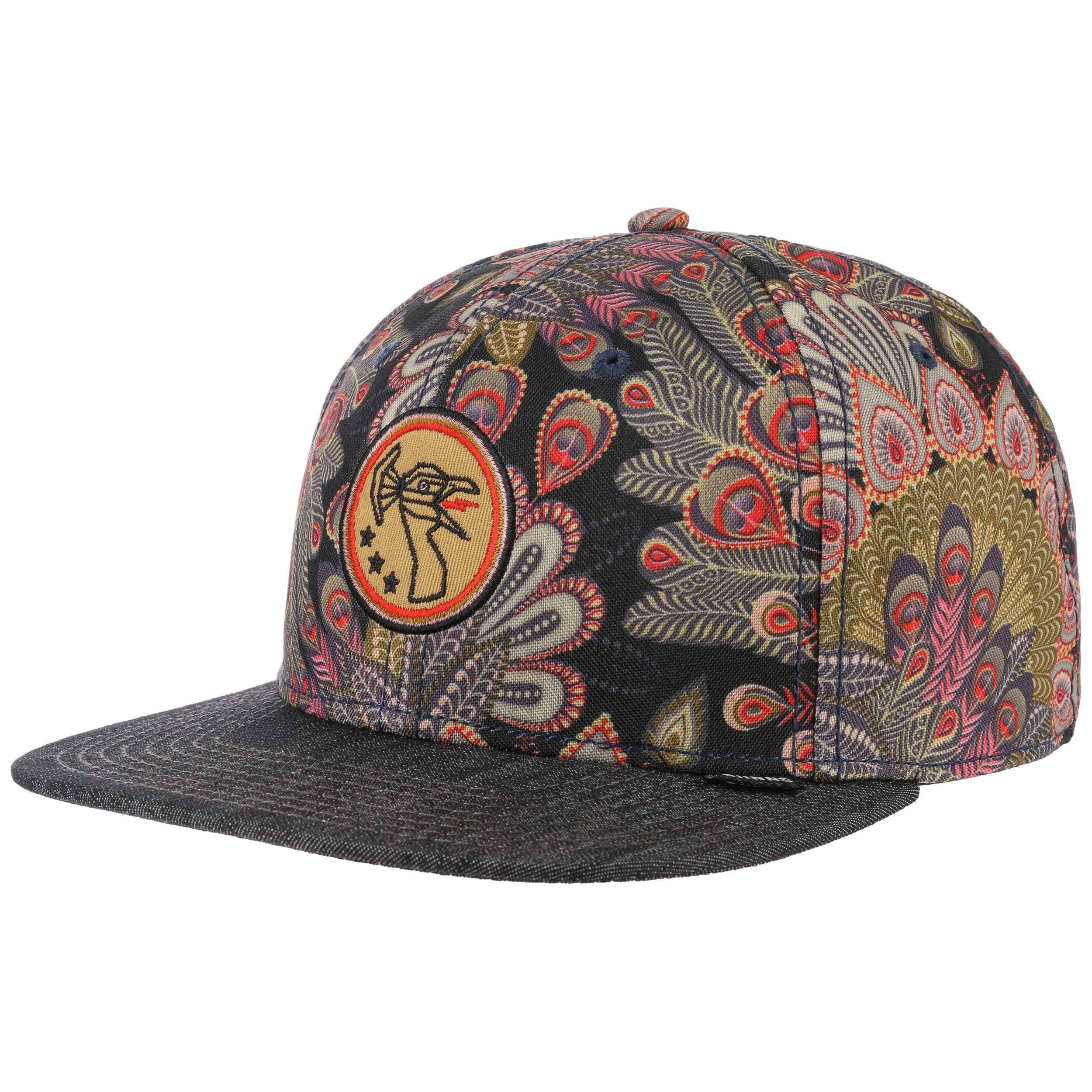 Peacock Flat Brim Cap by Djinns - 32,95