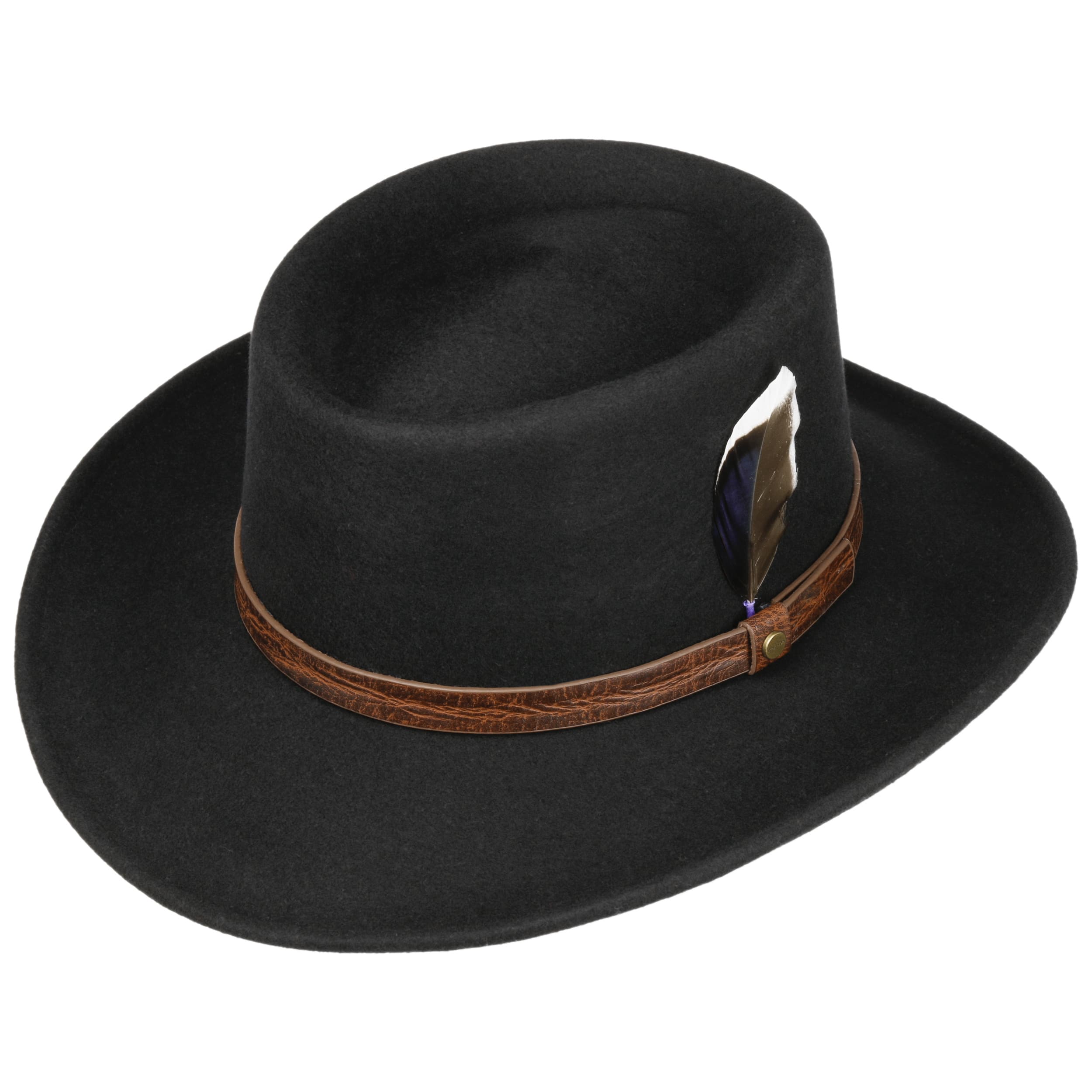 Schwarze Wolle Zylinder Royal Ascot Morgen Hochzeit Rennen Klassisch