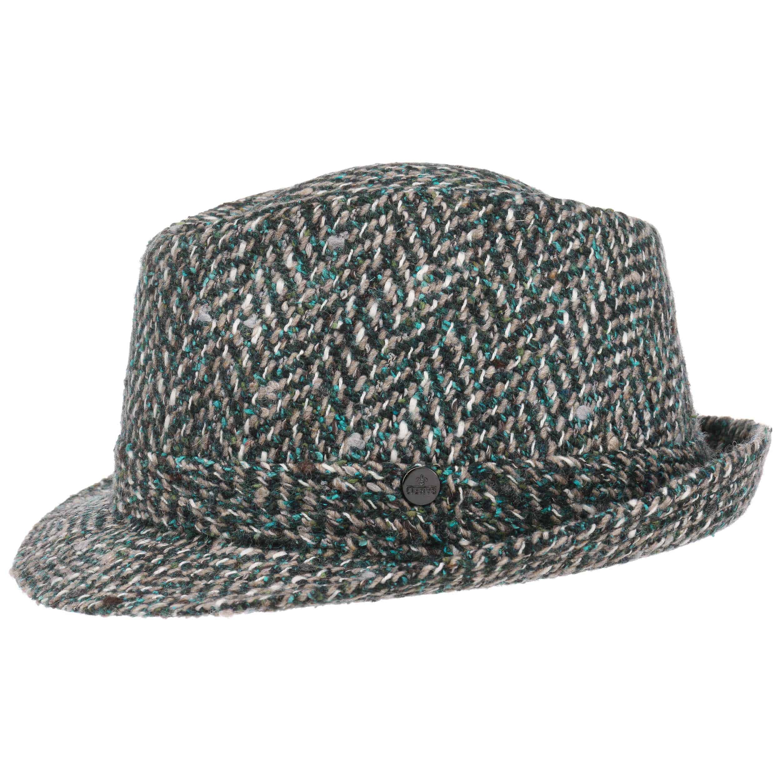 herringbone trilby hat