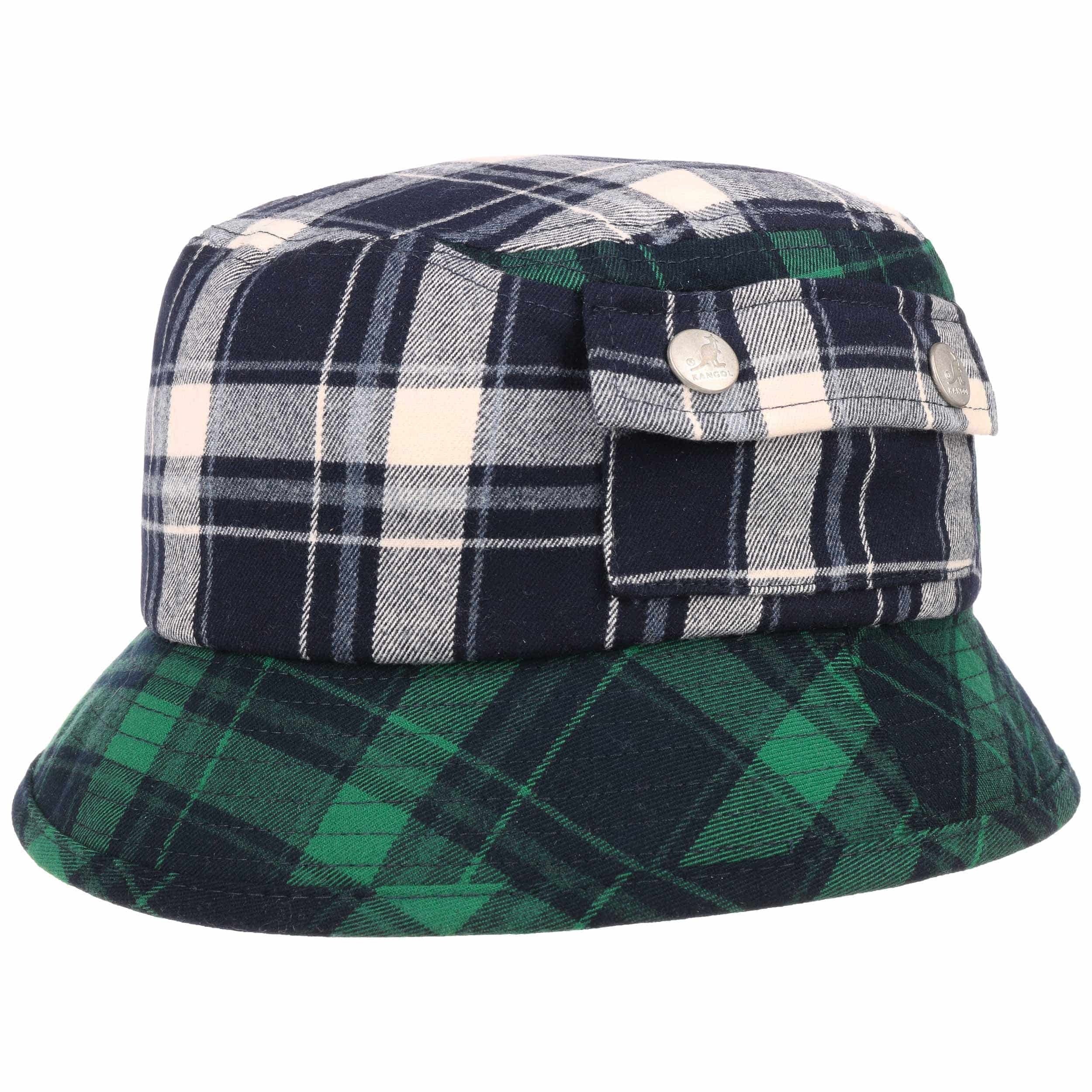 green plaid hat